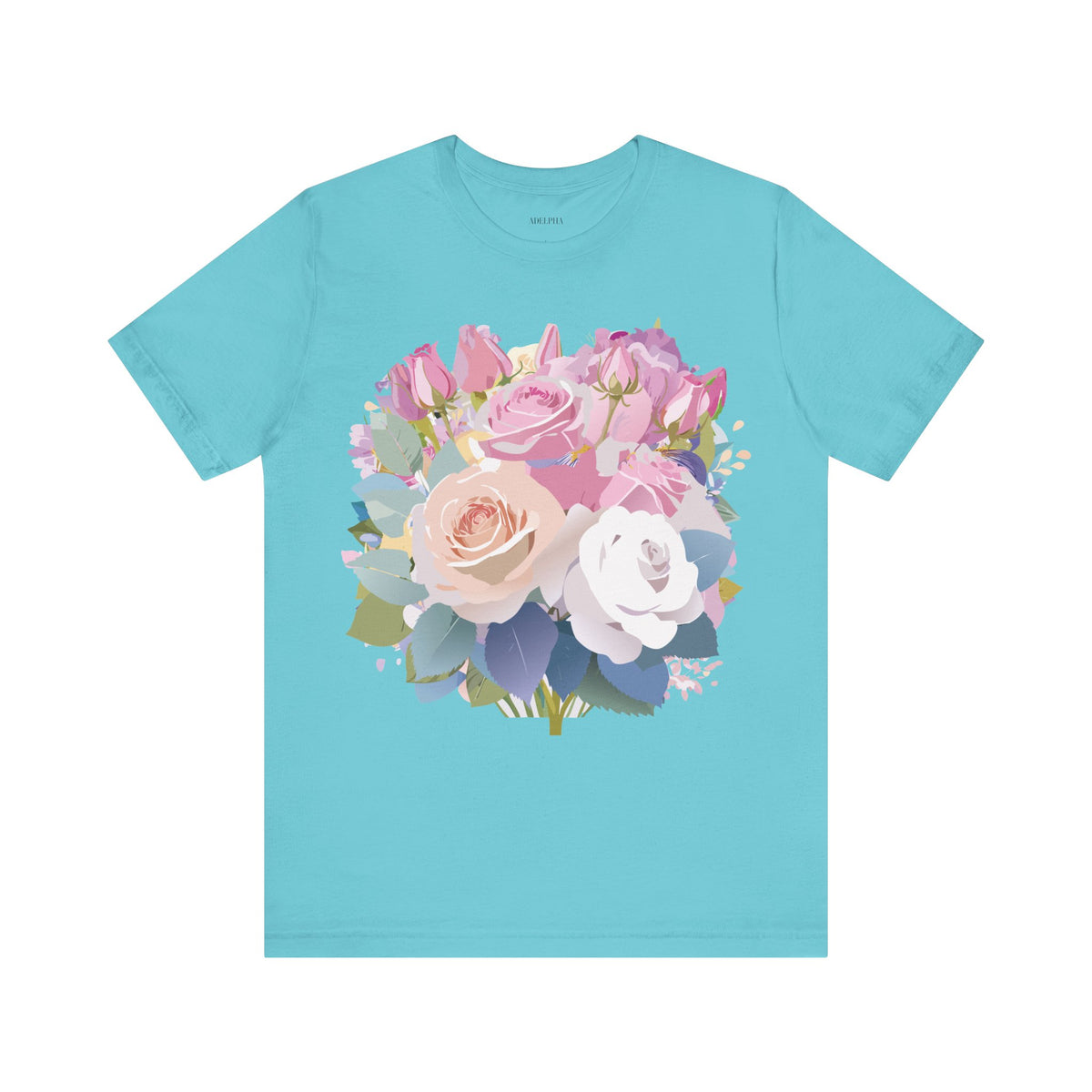 Floral Graphic Tee Shirt - Bella+Canvas Unisex 100 Cotton 19