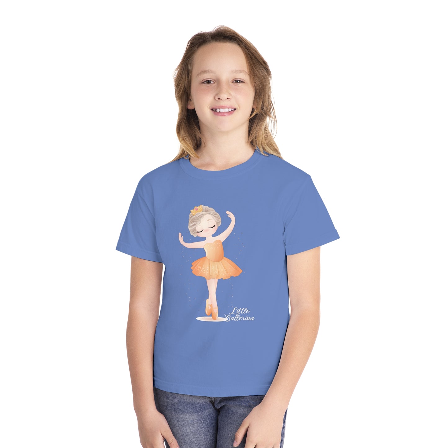 Youth Tee Shirt with Little Ballerina