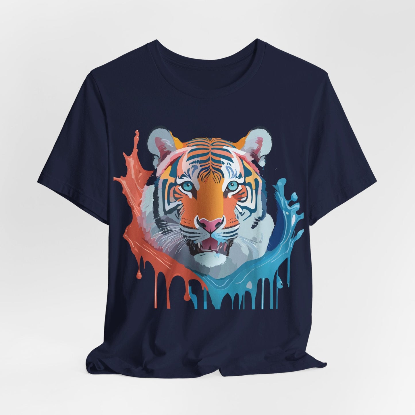 Tiger Graphic Tee Unisex Jersey Short Sleeve With Vintage Inspired Artwork By Adelpha