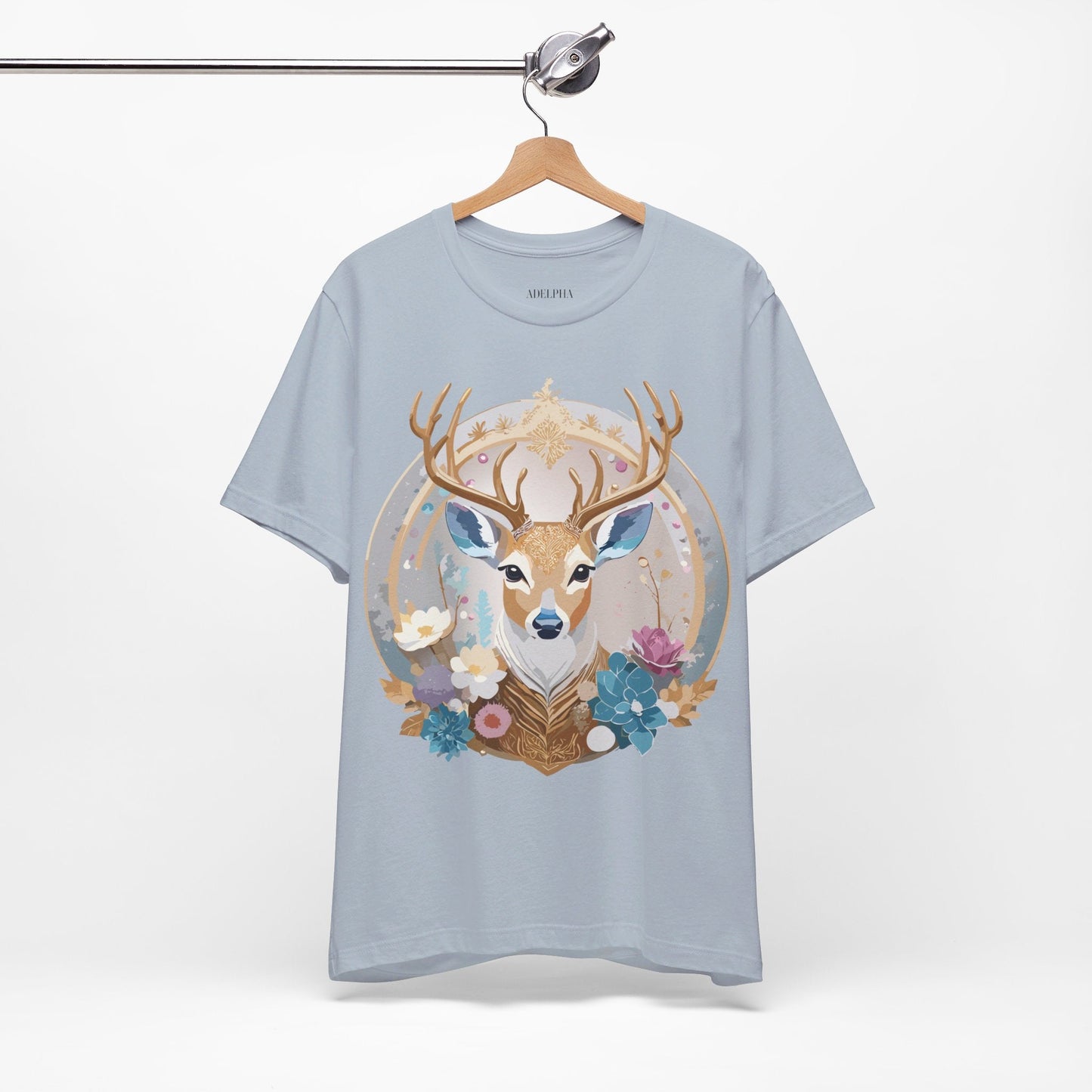 Adelpha Medallion Graphic Tee Unisex Short Sleeve Vintage Inspired Artwork Shirt