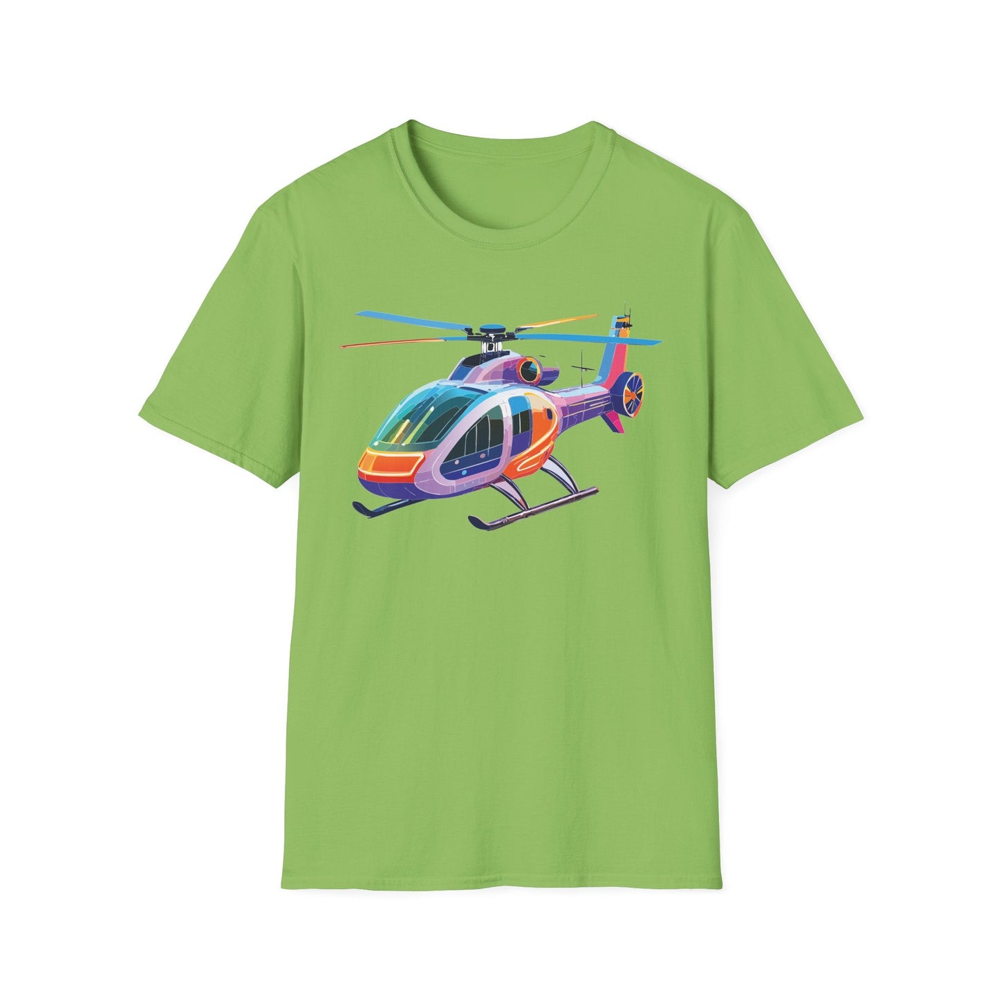 Chopper Helicopter Shirt Unisex T Shirt Softstyle 64000 100 Percent Ring Spun Cotton