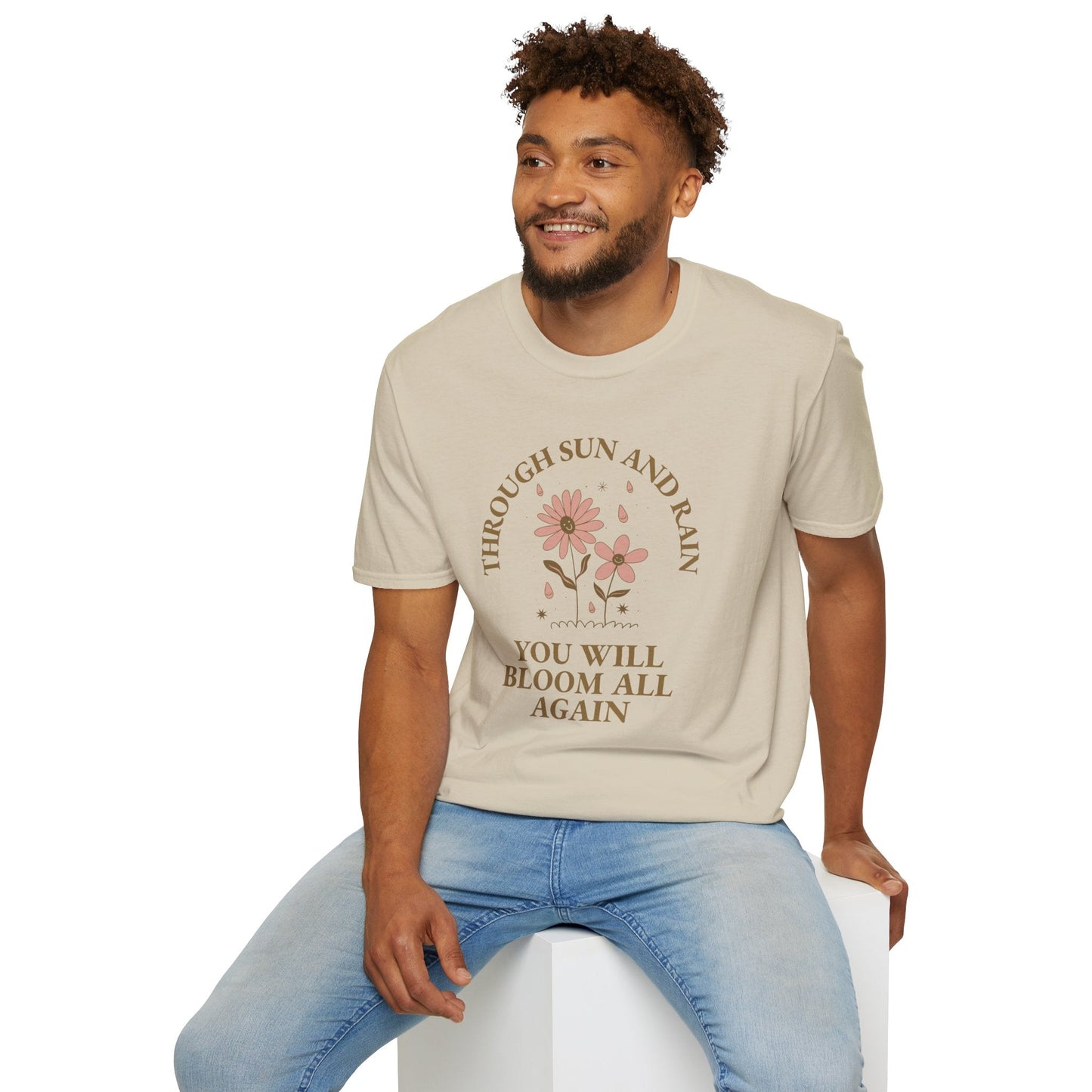 Positive Slogan T Shirt For Everyday Motivation Unisex Tee With Positive Words And Good Quotes Gildan Softstyle 64000