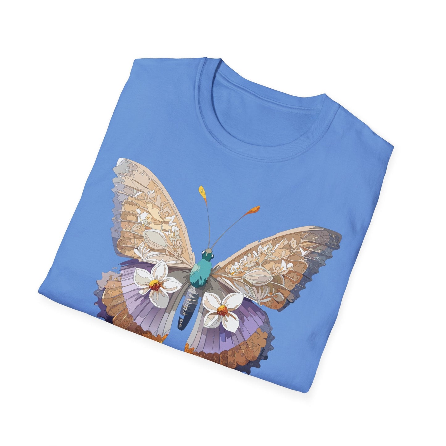 Butterfly Shirt Unisex T Shirt With Monarch Design Softstyle Gildan 64000 100 Percent Cotton Tee