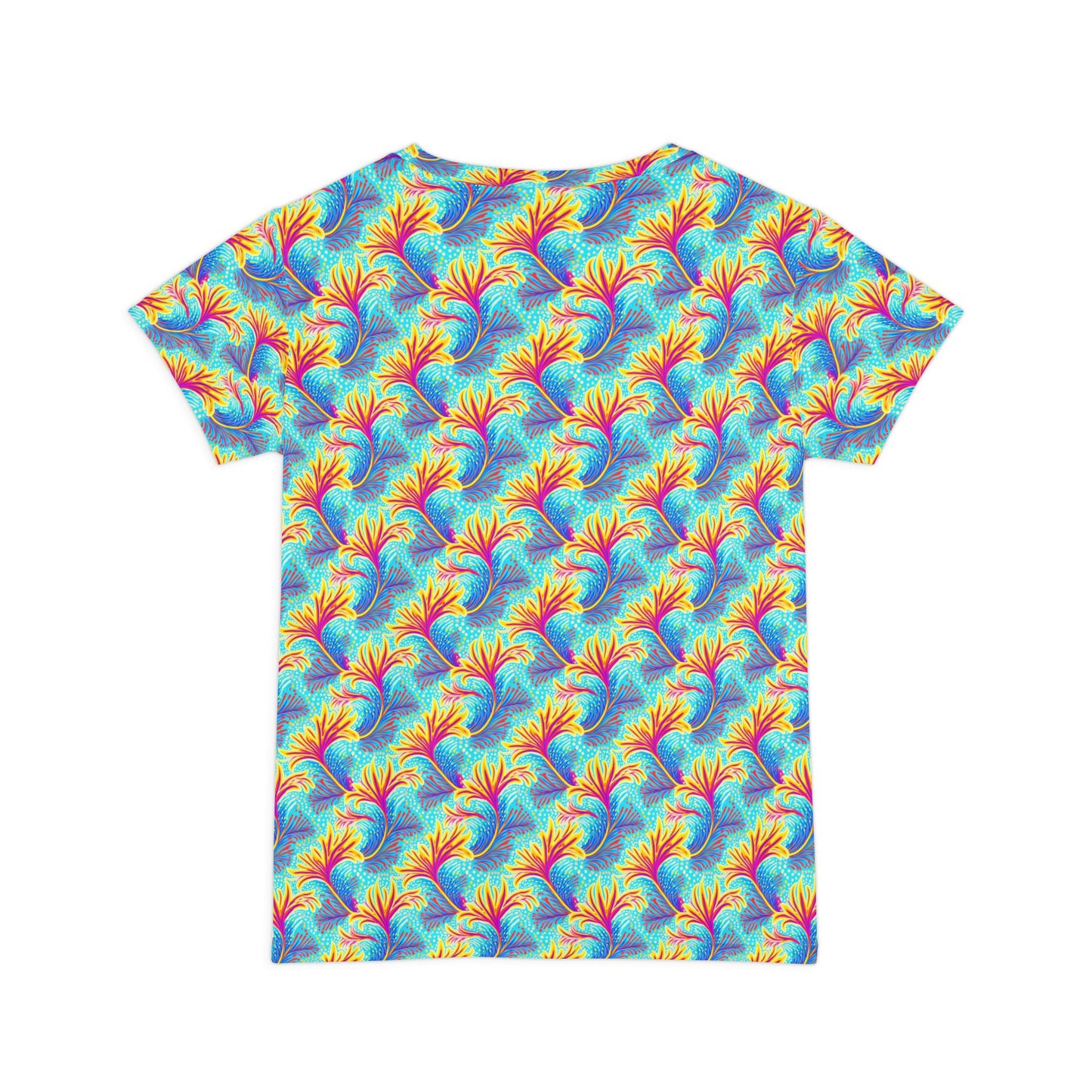 Women Poly Span T-Shirt with Floral Print