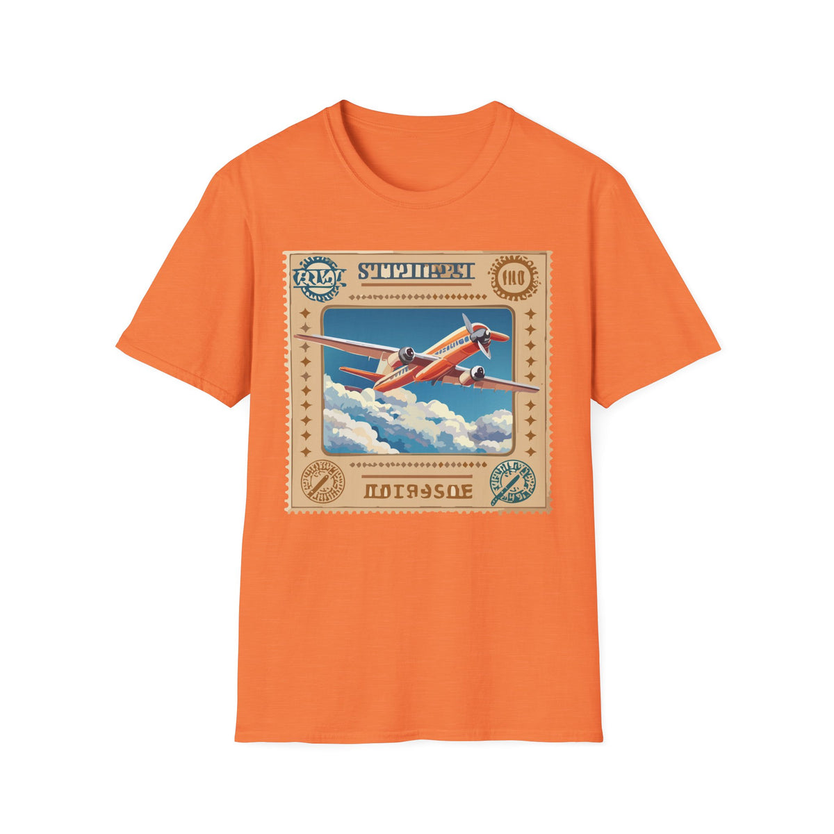 Vintage Airplane Poster T-Shirt | Retro Travel Plane Graphic