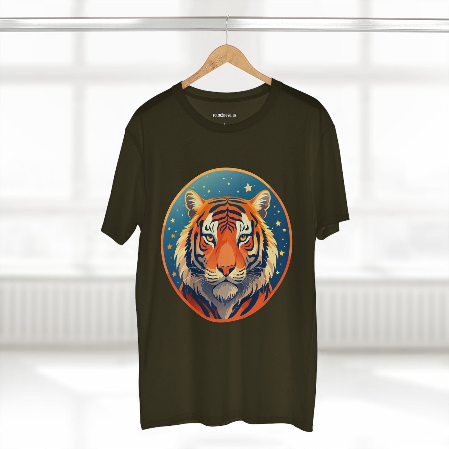 Unisex Premium Cotton Tiger Shirt Art Tee Original Design Animal Shirt Everyday Comfort Handmade Graphic Art Collection
