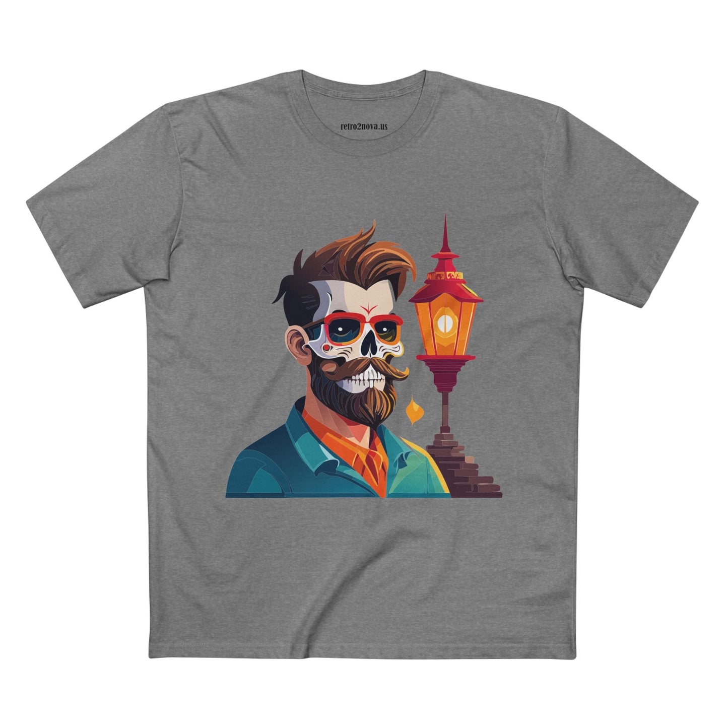 Skull Shirt Unisex Premium Cotton Tee With Skeleton Art Design From Retro2Nova Exclusive Collection