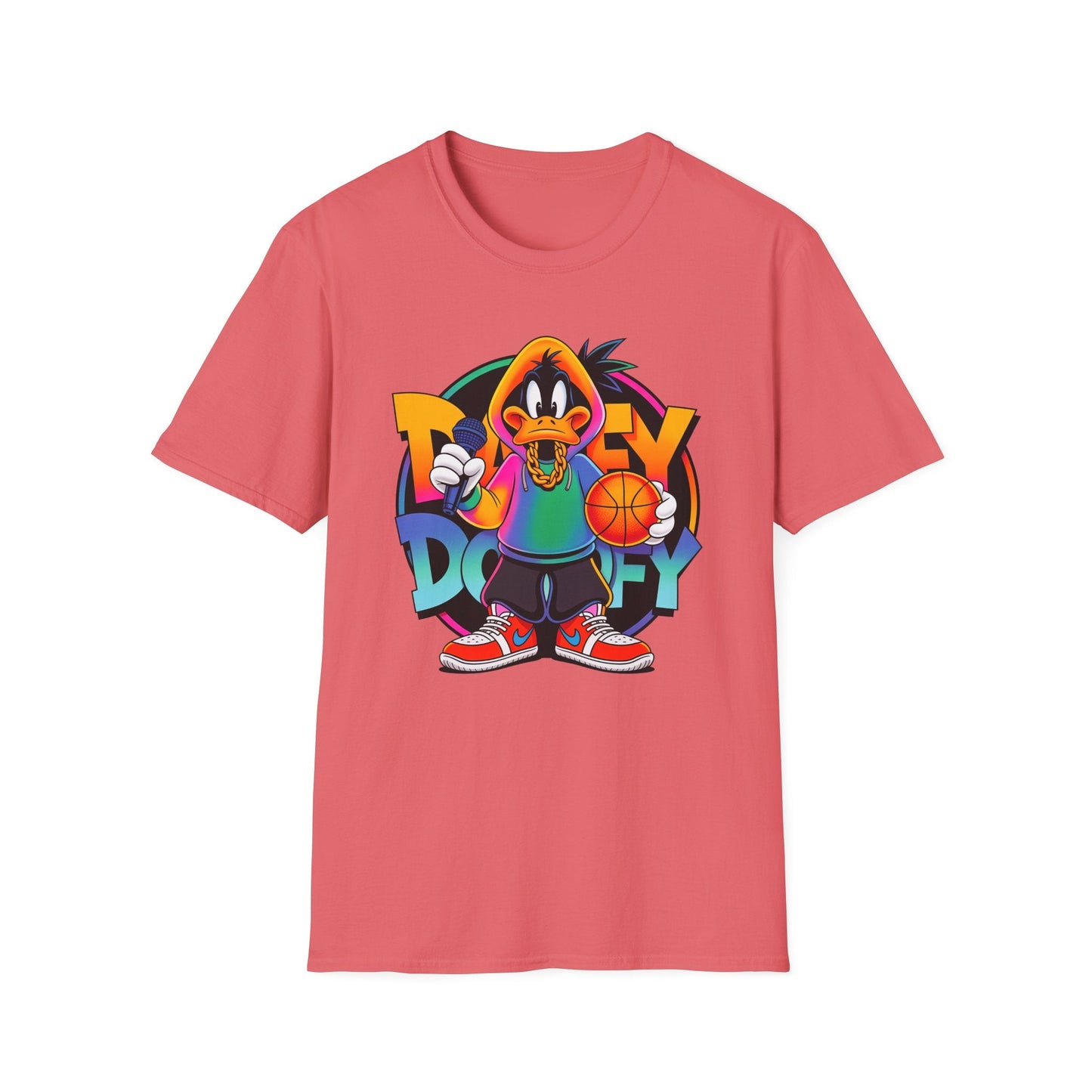 Funny Cartoon Animals T Shirt With Animation Print Unisex Softstyle Graphic Cotton Tee