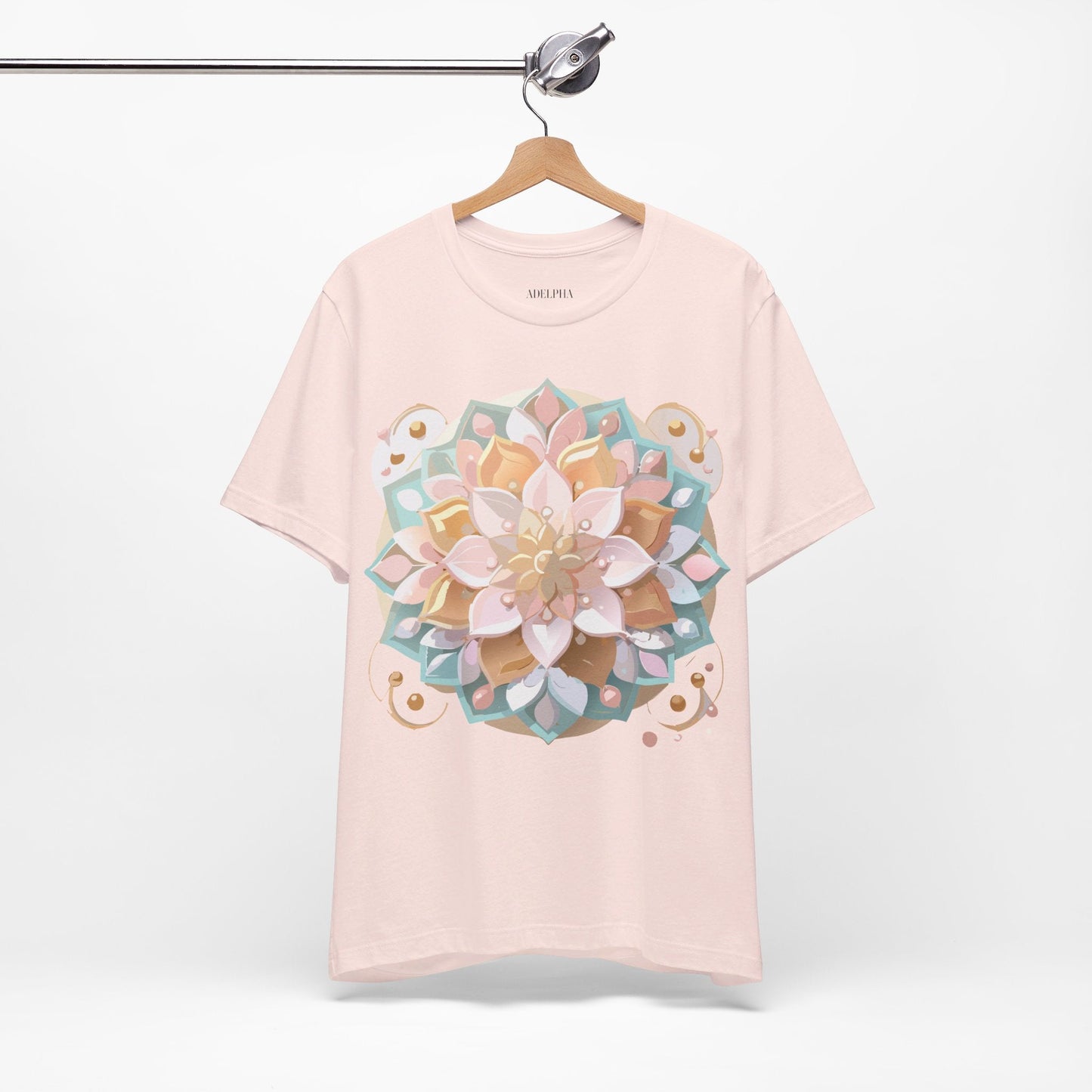 Mandala Shirt Graphic Tee Unisex Adelpha Vintage Inspired Art Design Premium Apparel