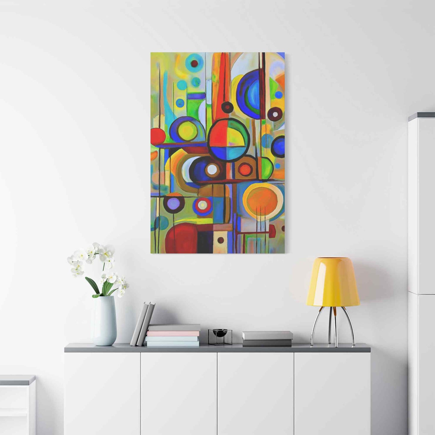 Abstract Painting Print Canvas 20x24,20x30,24x30, 24x32,24x36,30x40, 32x48,36x48,40x60 Pine-Wood Inner Frame ABS-14
