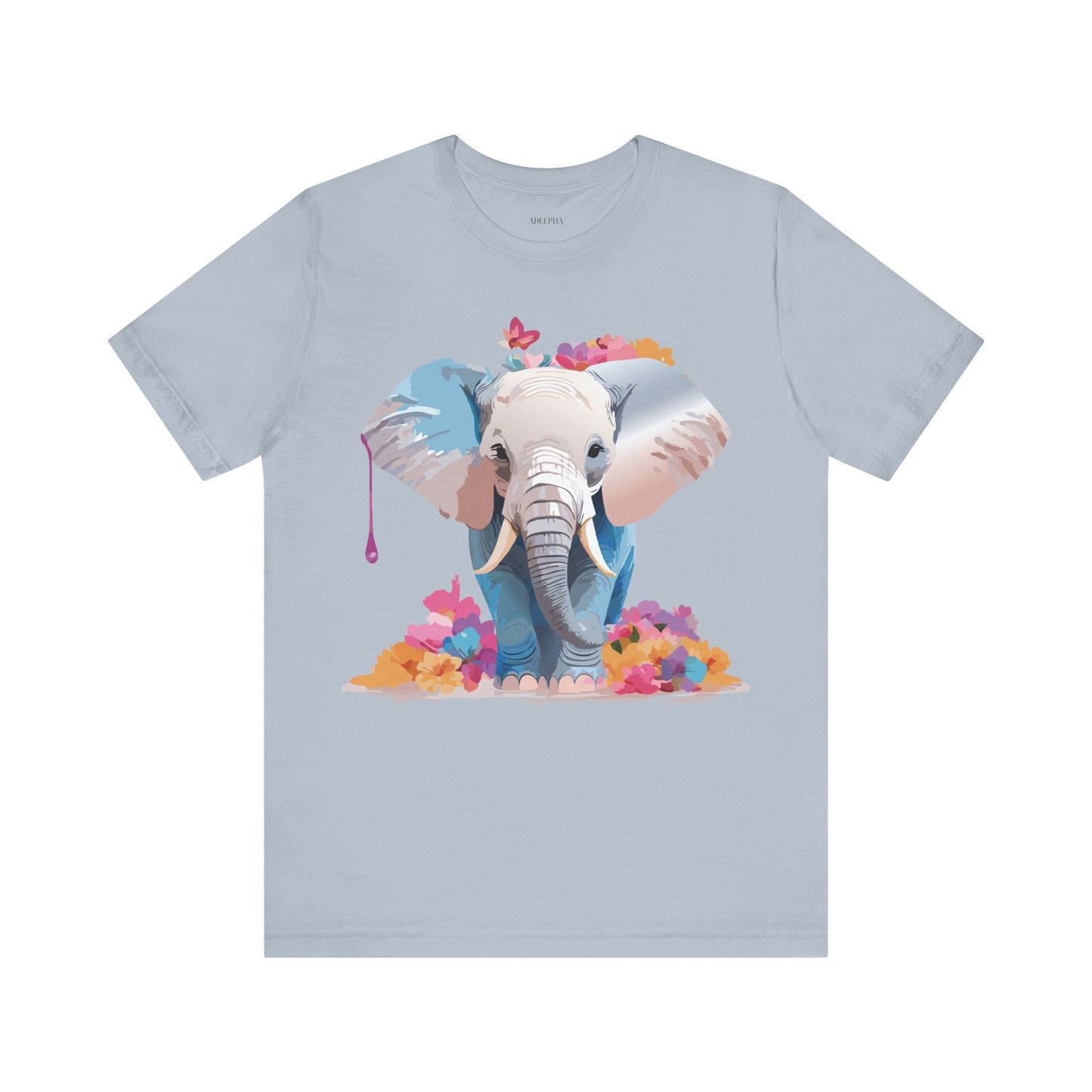 Elephant Graphic Tee From Adelpha Unisex Vintage Inspired Art Design Tee Shirt For Everyday Wear