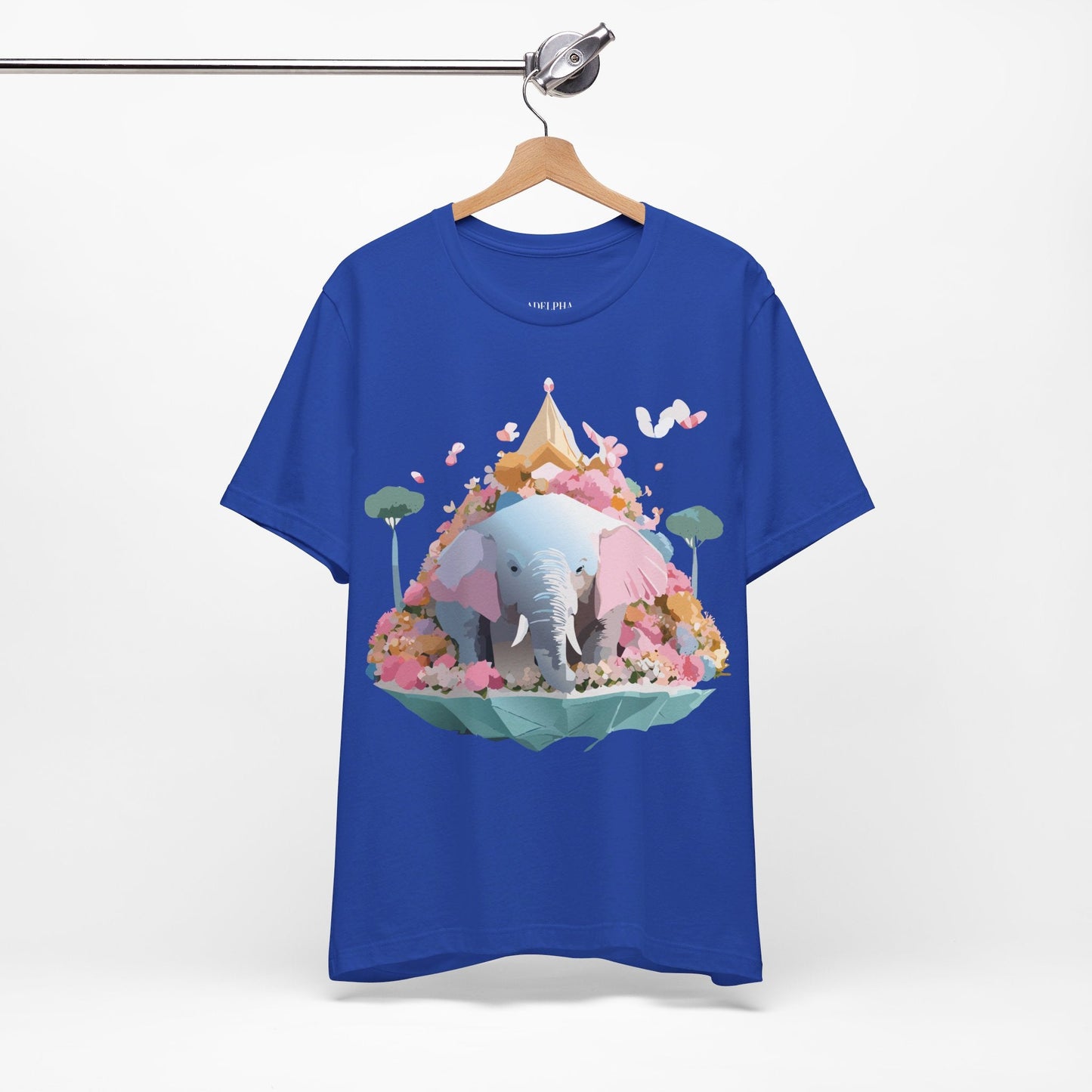 Elephant Graphic Tee Adelpha Unisex Short Sleeve Vintage Inspired Art Design Premium