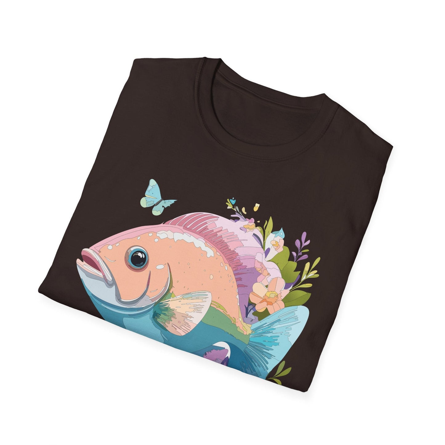 Fish Art Design Shirt, T Shirt with Fish, Graphic Shirt, Tee Shirt with Graphic Design, Shirt with Fish Graphic Art
