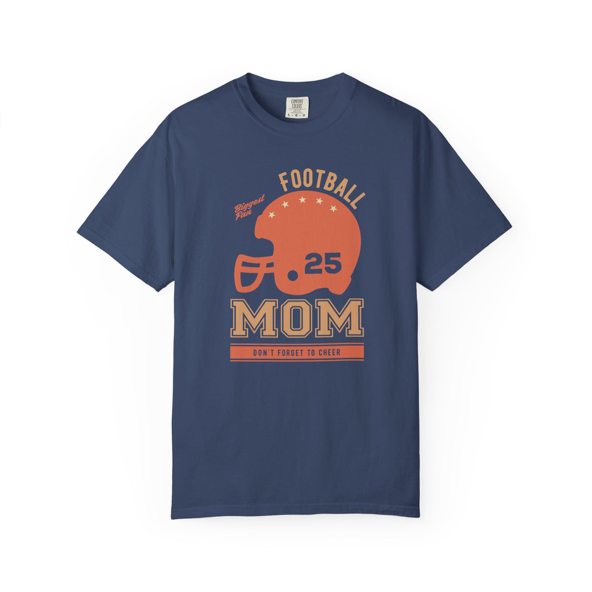 Football Mom T-shirt Mother's Day Mama Tee Unisex Comfort Colors Garment-Dyed Cotton h43