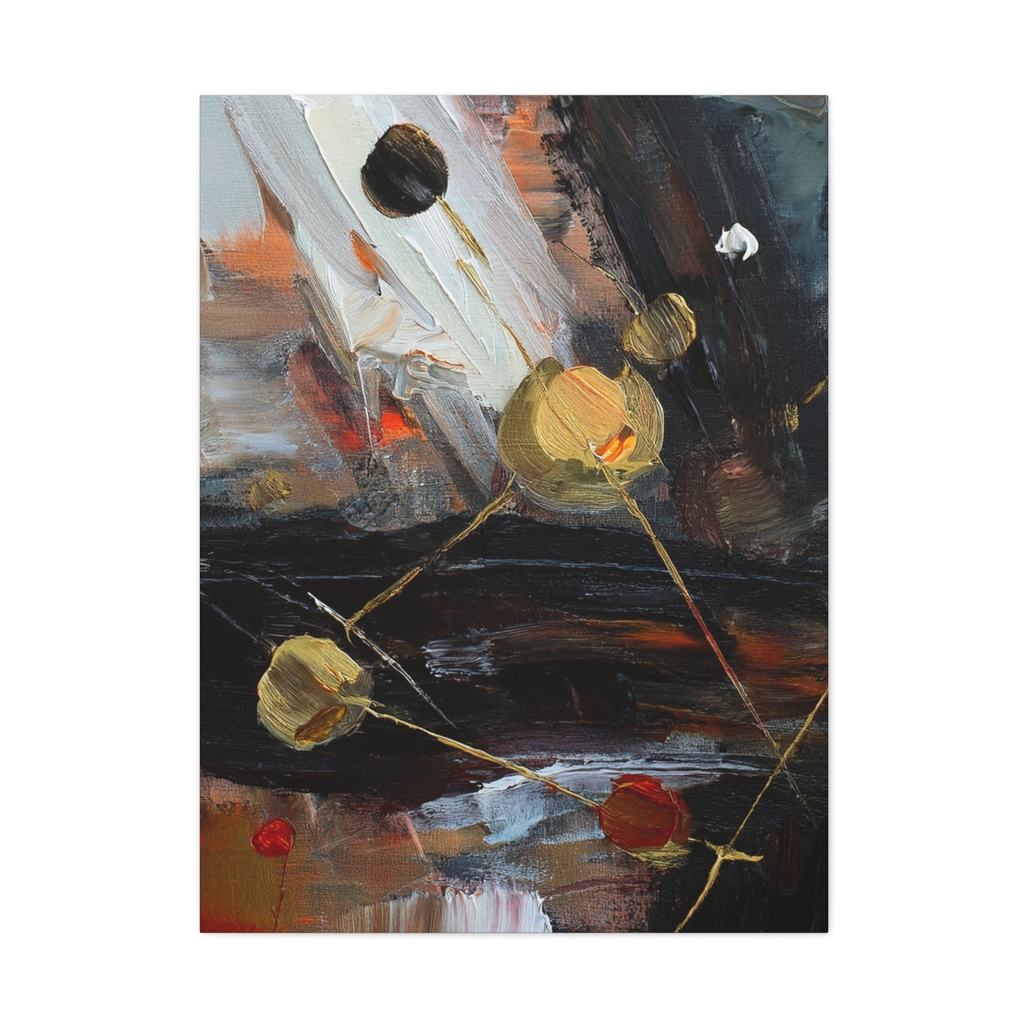 Abstract Oil Painting Print Canvas 20x24,20x30,24x30 24x32,24x36,30x40 32x48,36x48,40x60 Pine-Wood Inner Frame ABS-68