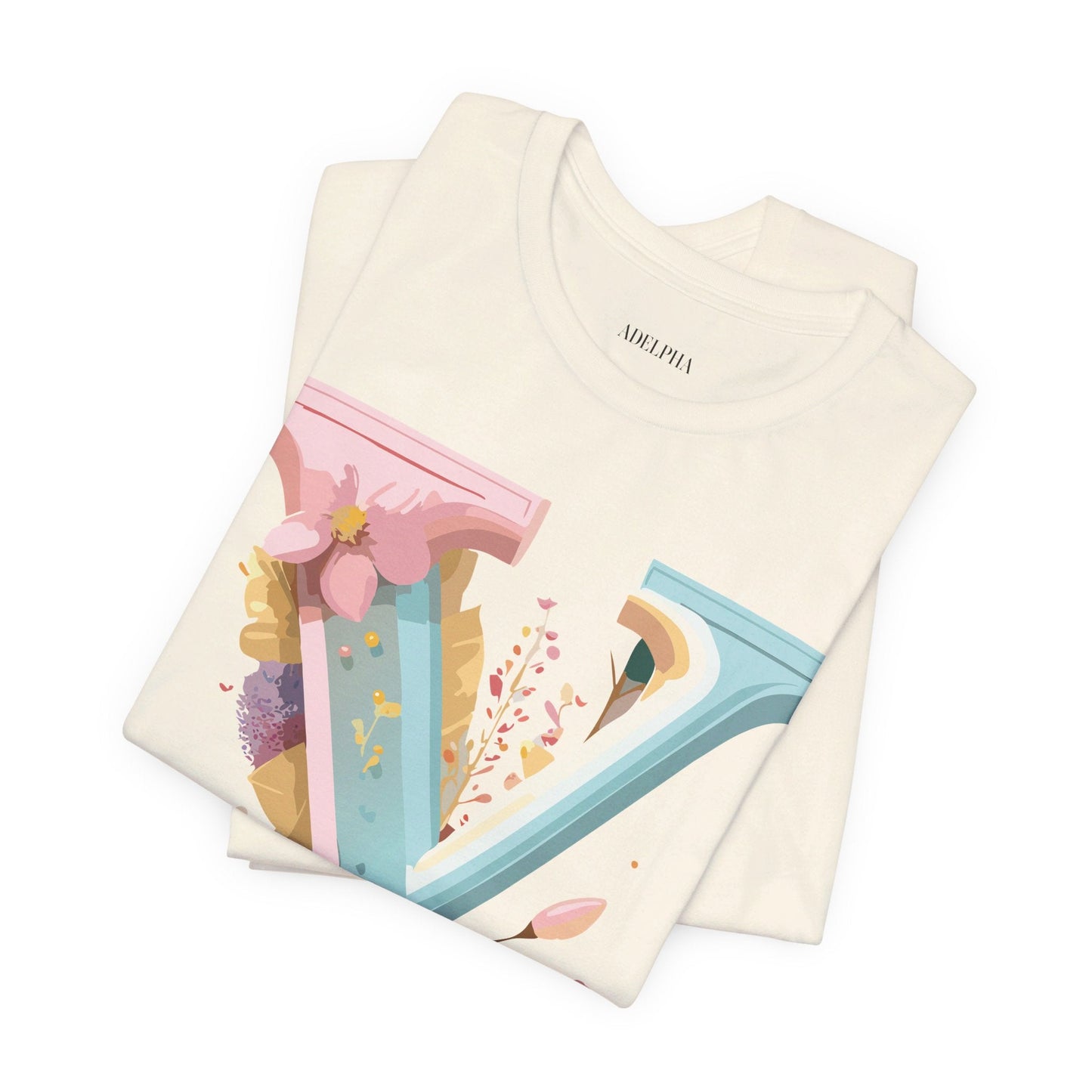 Letter Y Shirt Unisex Jersey Graphic Tee By Adelpha Vintage Inspired Art Short Sleeve Premium
