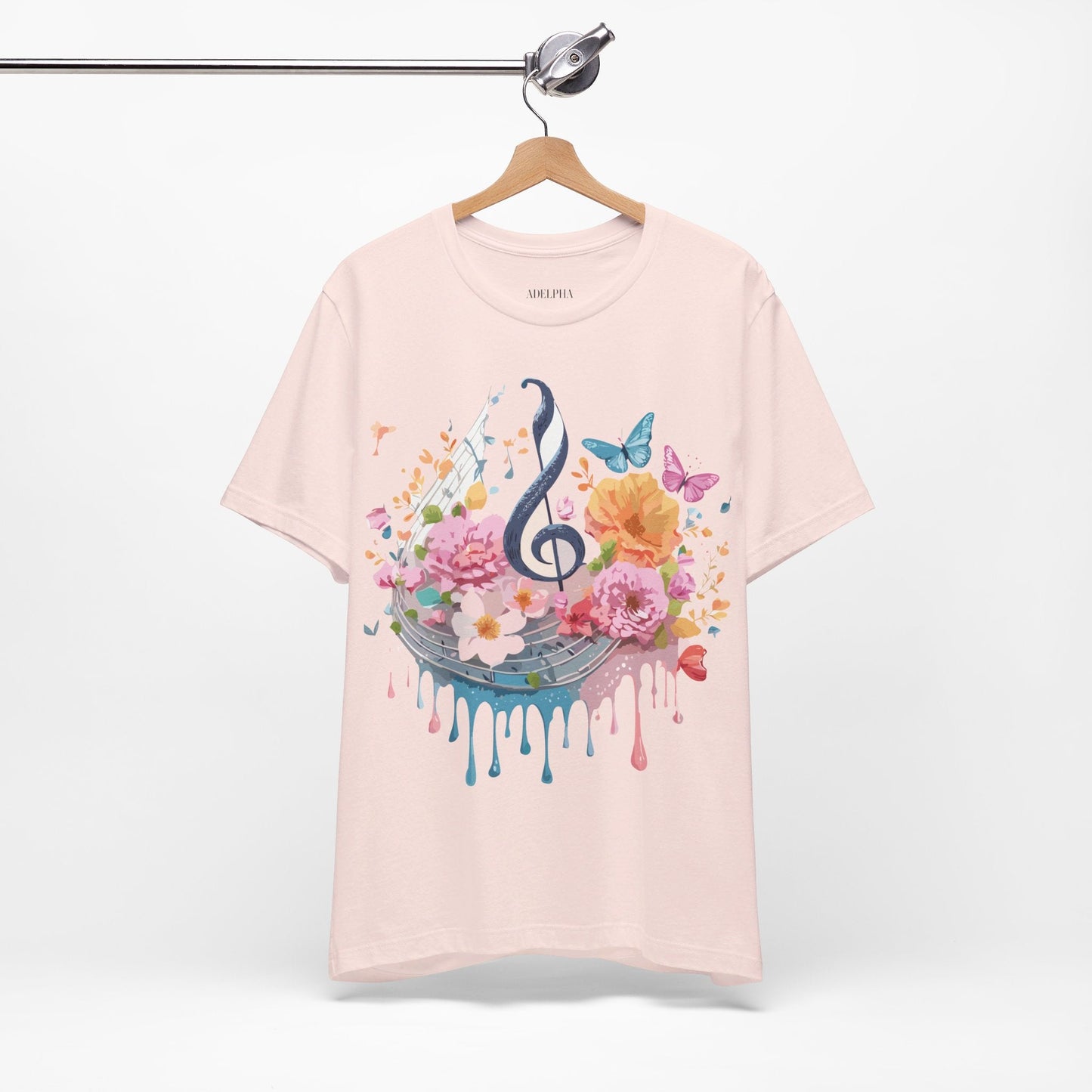 Adelpha Graphic T Shirt Unisex Jersey Short Sleeve Vintage Inspired Artwork Music Tee