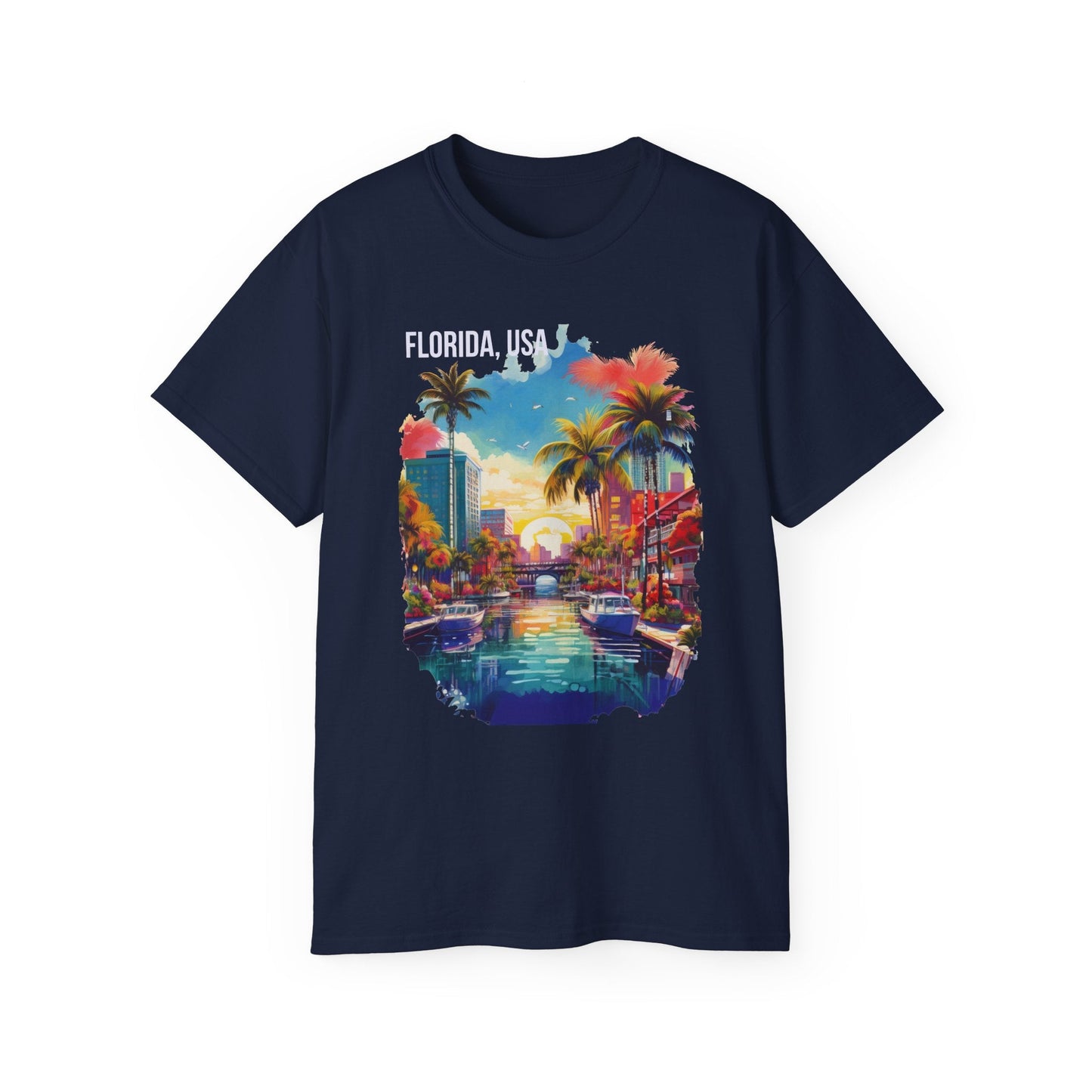 Florida Graphic Unisex Cotton T‑Shirt 1
