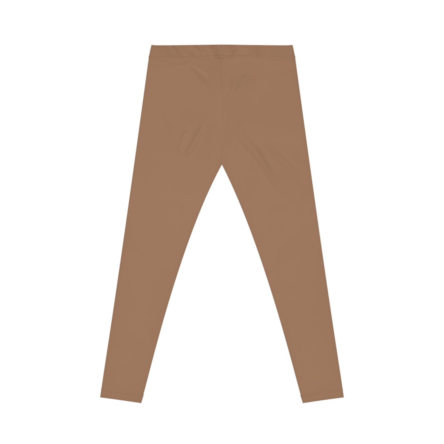 Faded Copper Color Women's Poly-Span Casual Leggings XS-2XL
