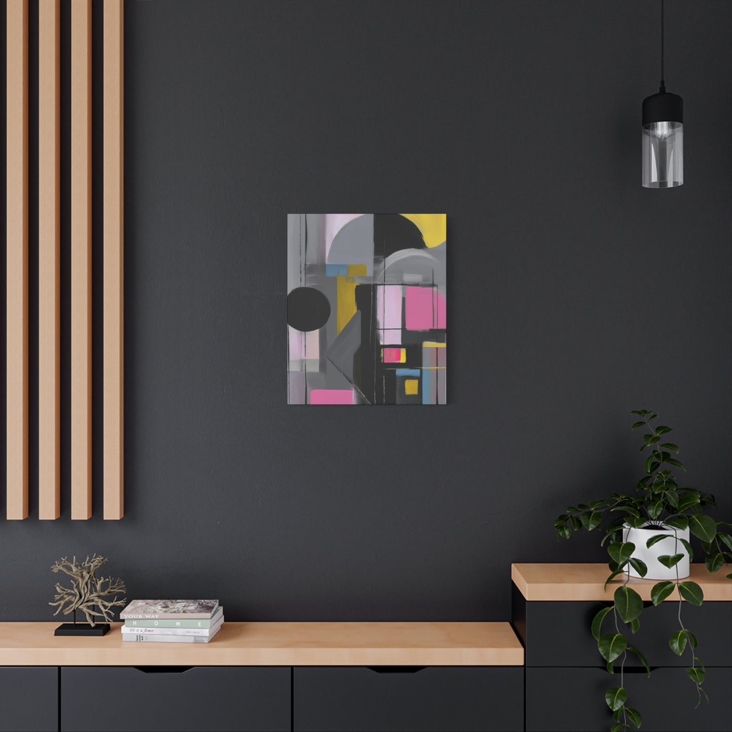 Abstract Geometric Painting Print Canvas 20x24,20x30,24x30 24x32,24x36,30x40 32x48,36x48,40x60 Pine-Wood Inner Frame ABS-37