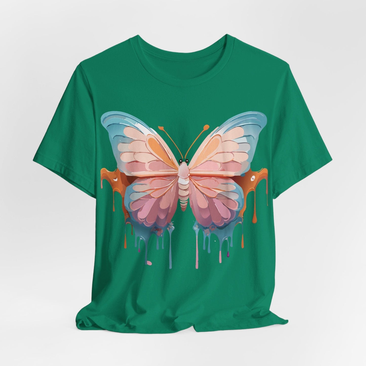 Butterfly Graphic Unisex 100 Cotton Lightweight Vintage Design Jersey Tee 86
