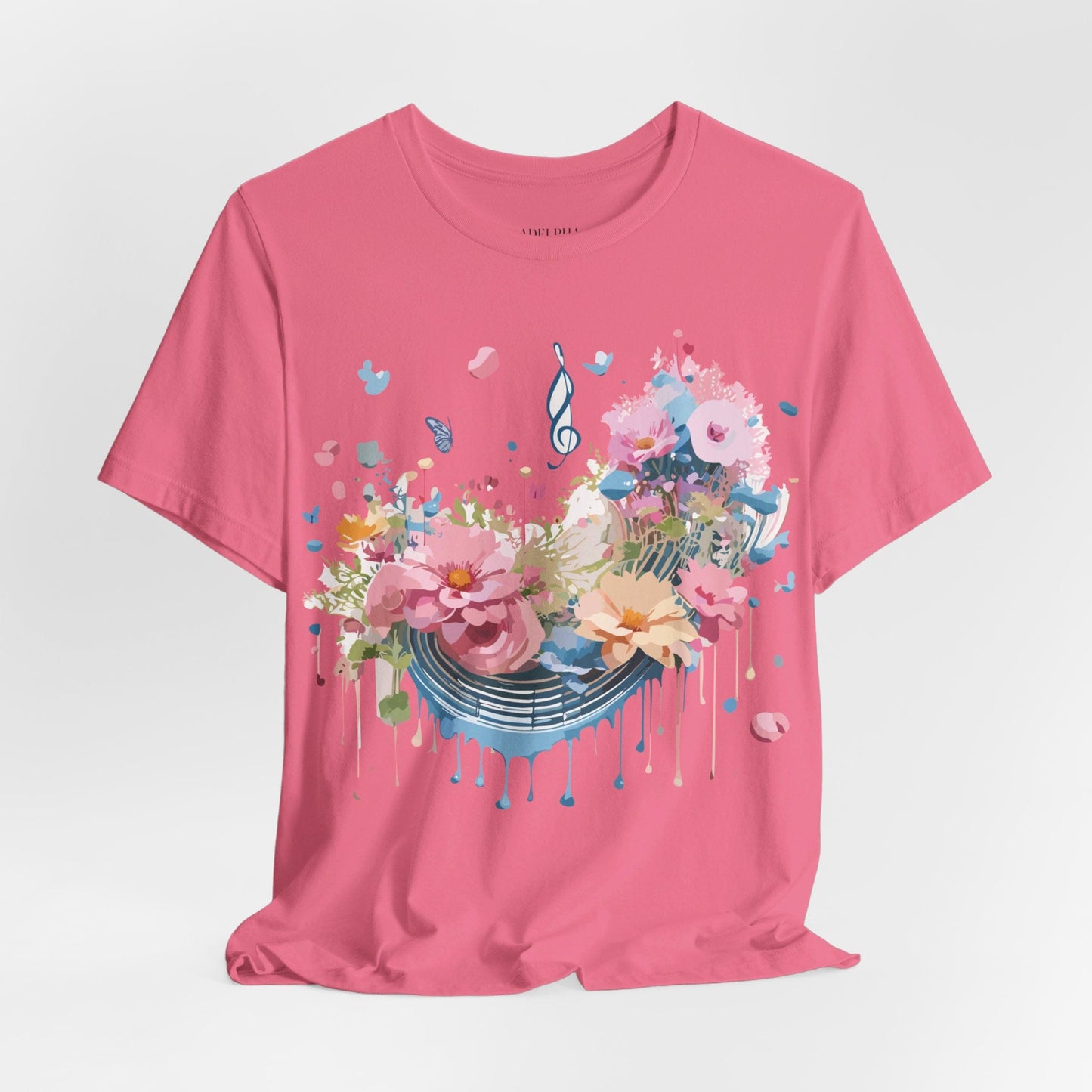Adelpha Vintage Inspired Music Graphic Unisex T Shirt Tee For Everyday Casual Wear