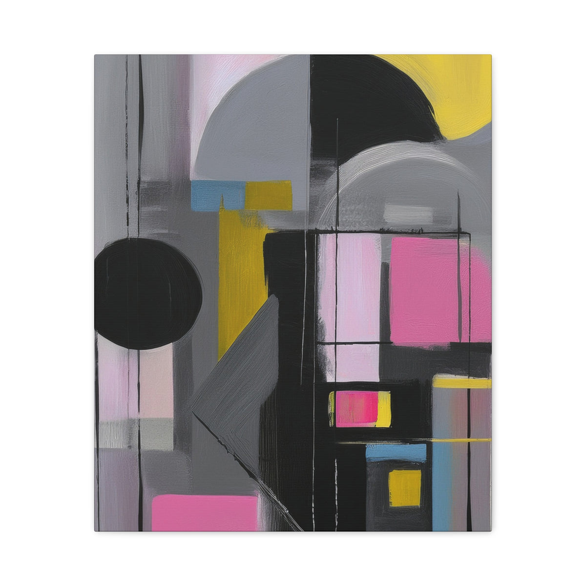 Abstract Geometric Painting Print Canvas 20x24,20x30,24x30 24x32,24x36,30x40 32x48,36x48,40x60 Pine-Wood Inner Frame ABS-37