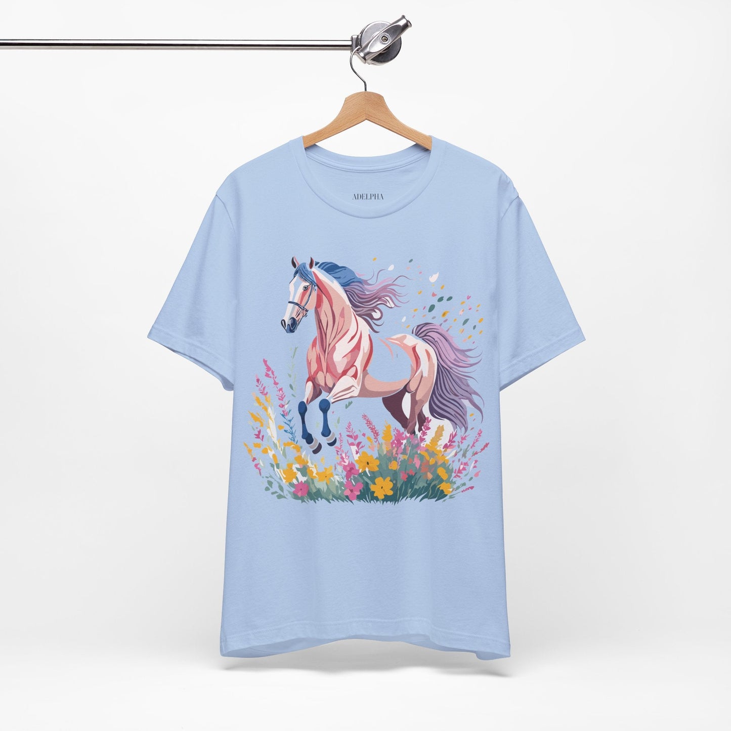Horse Graphic Unisex 100 Cotton Vintage Animal Art T-Shirt 7
