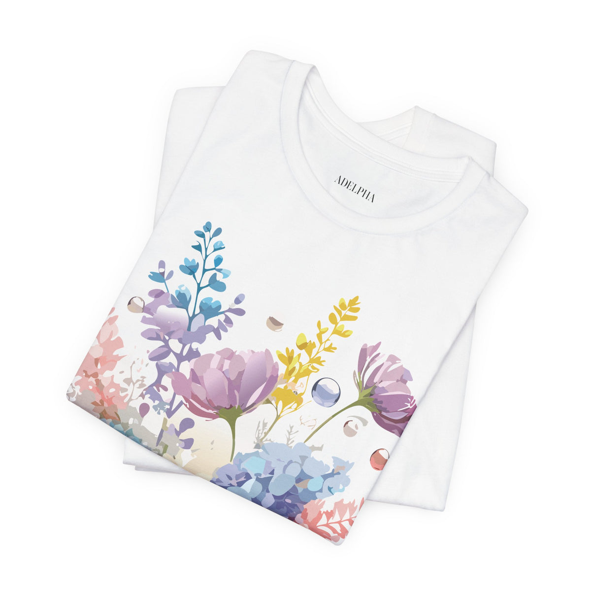 Floral Graphic Tee Shirt - Bella+Canvas Unisex 100 Cotton 6