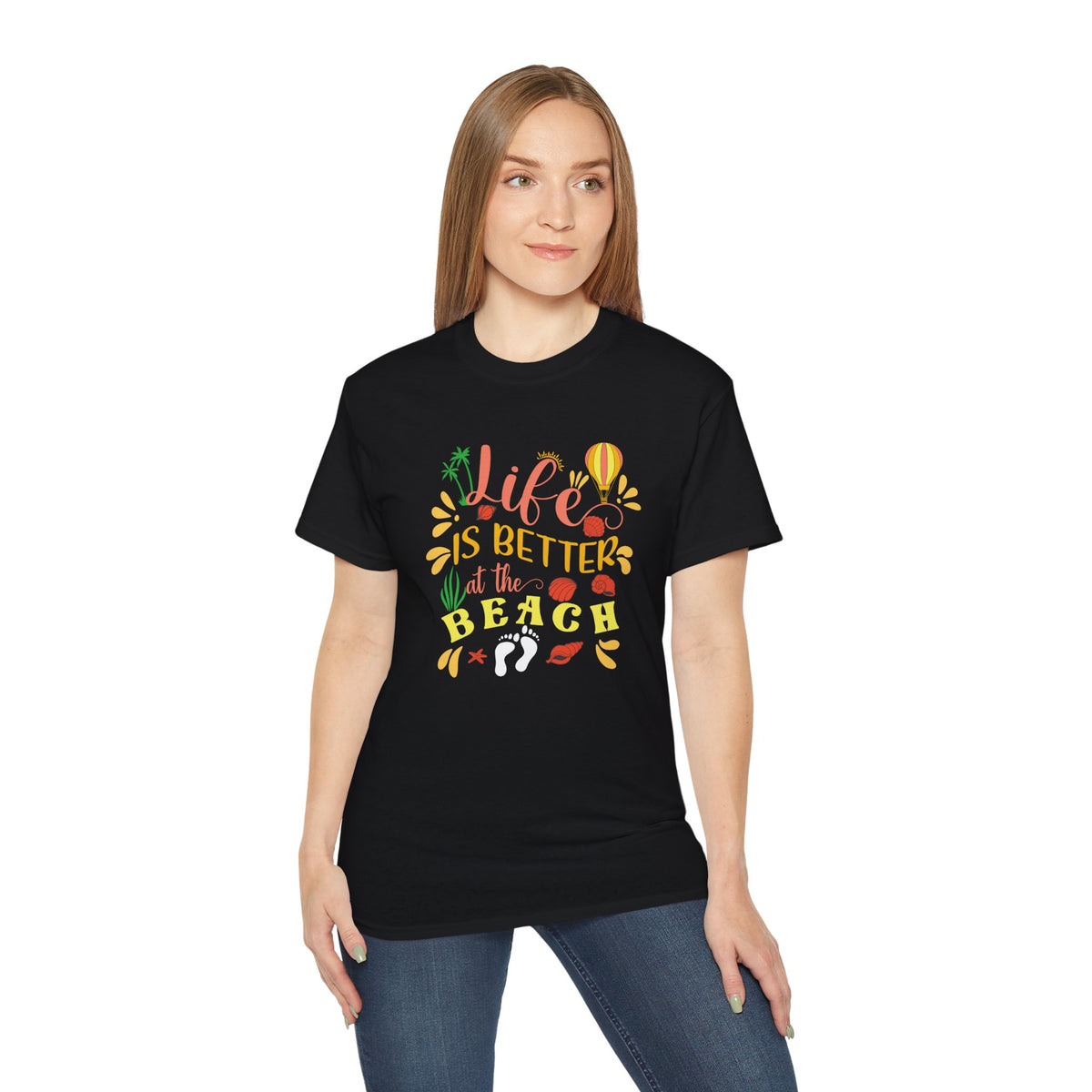 Life Is Better at the Beach T-Shirt | Beach Quote Tee, Summer Vacation Shirt