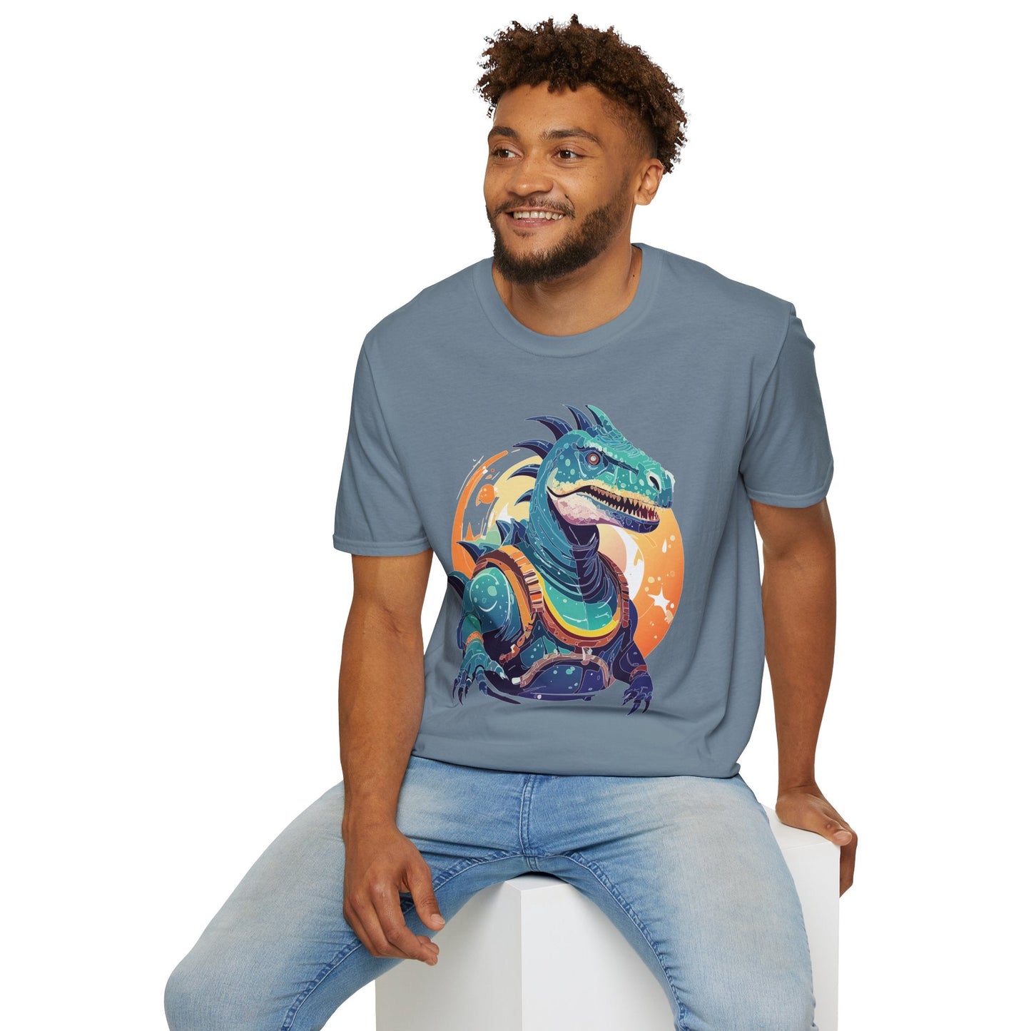 Alien T Shirt Cosmos Design Unisex Softstyle 64000 Graphic Artwork Tee With Aliens