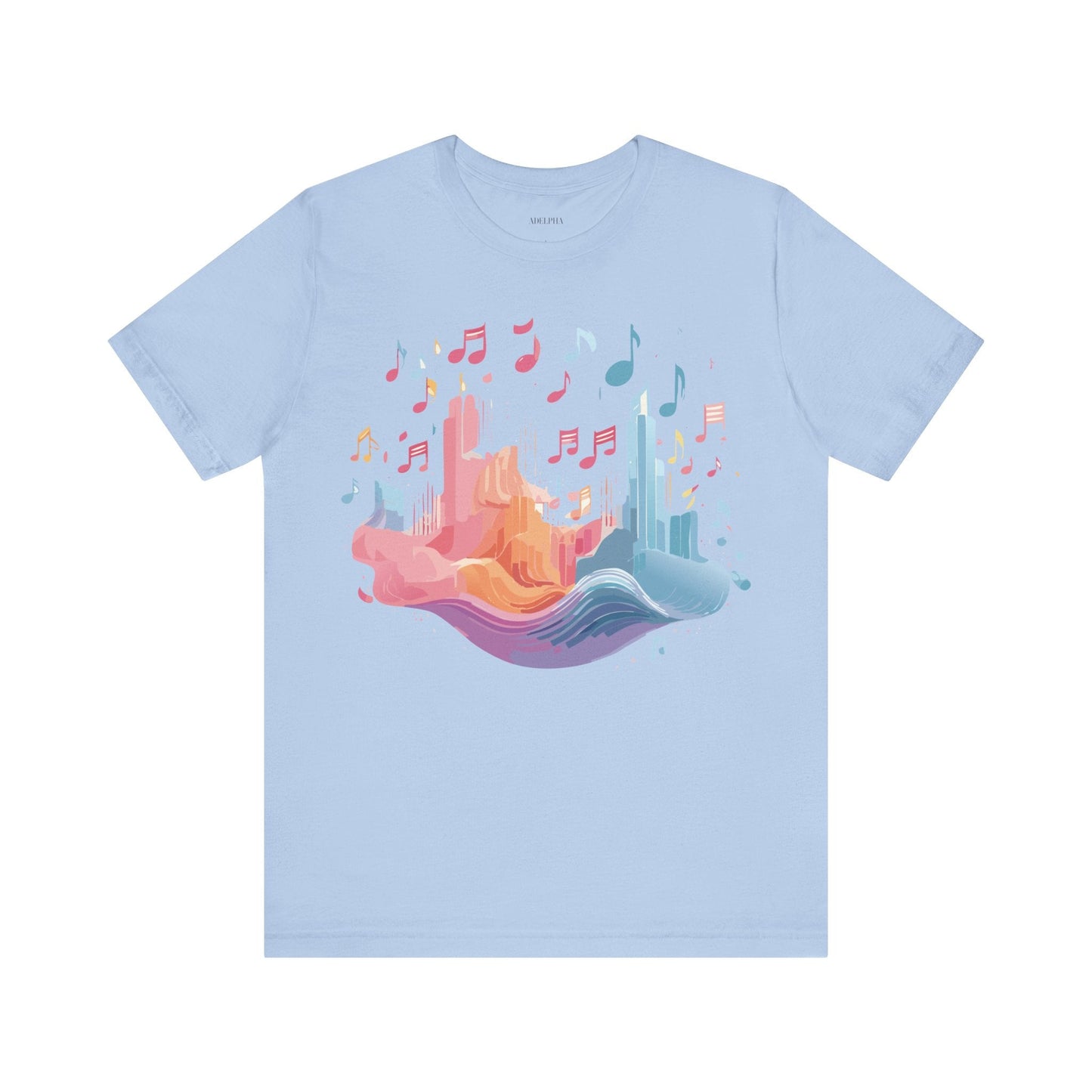 Music Graphic Tee Unisex Jersey Short Sleeve Art Design Adelpha Vintage Artwork Premium