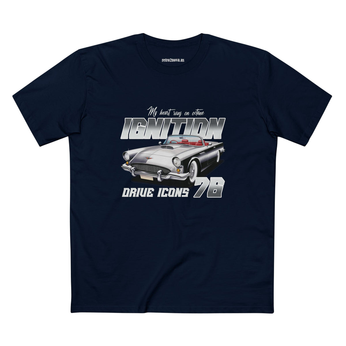 Retro Car Vintage Graphic Tee Staple Unisex 100 Cotton Tee Shirt - RC-11