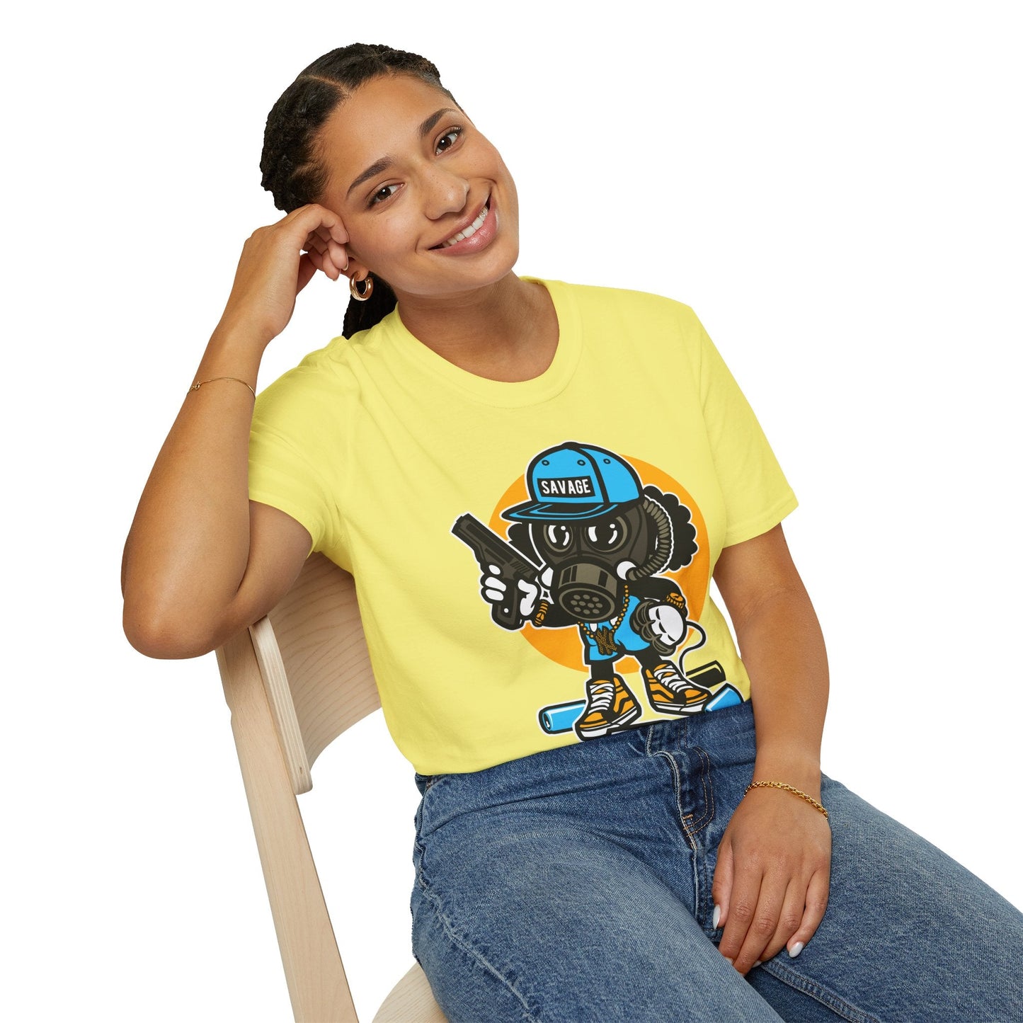 Cartoon T Shirt Animation T Shirt Funny Tee Shirt Unisex Gildan Softstyle Cotton Tee 64000
