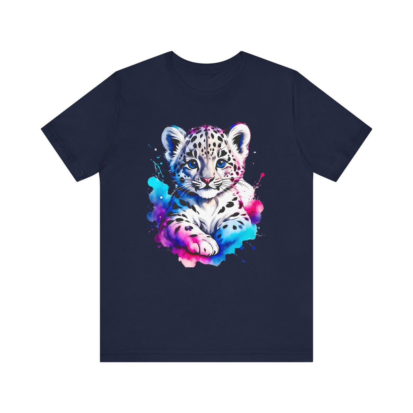 Baby Leopard Shirt, Cute Leopard Tee Shirt, Animal T-Shirt, Gepard Top, Animal Tees, Art Design T-Shirt, Graphic Tee