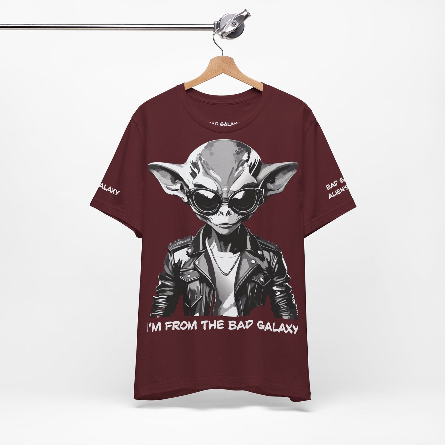 Tee Shirt With Alien From Bad Galaxy 100 Percent Cotton Made In USA Free Shipping