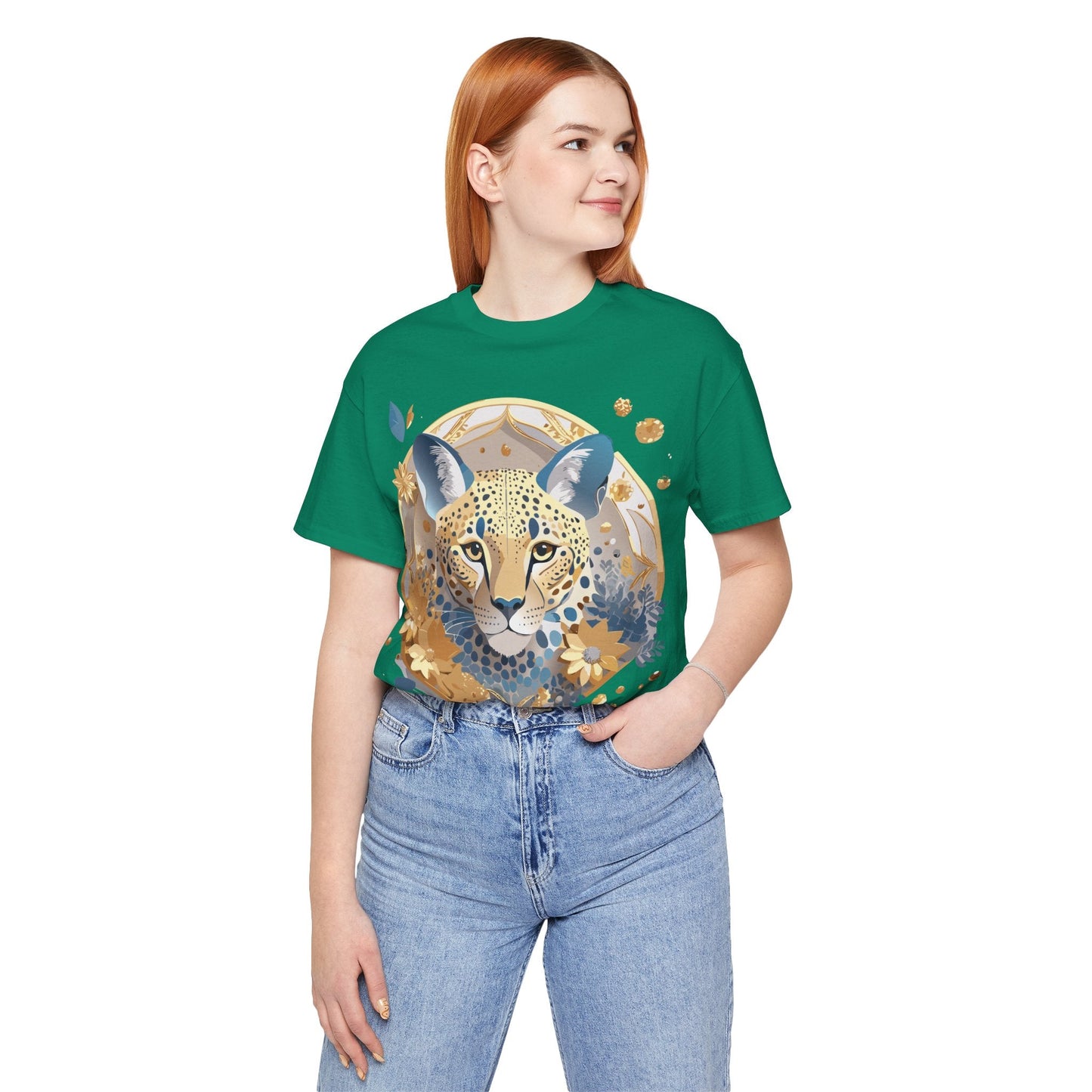 Adelpha Medallion Graphic Tee Unisex Short Sleeve Vintage Inspired Art Design Premium Cotton Jersey