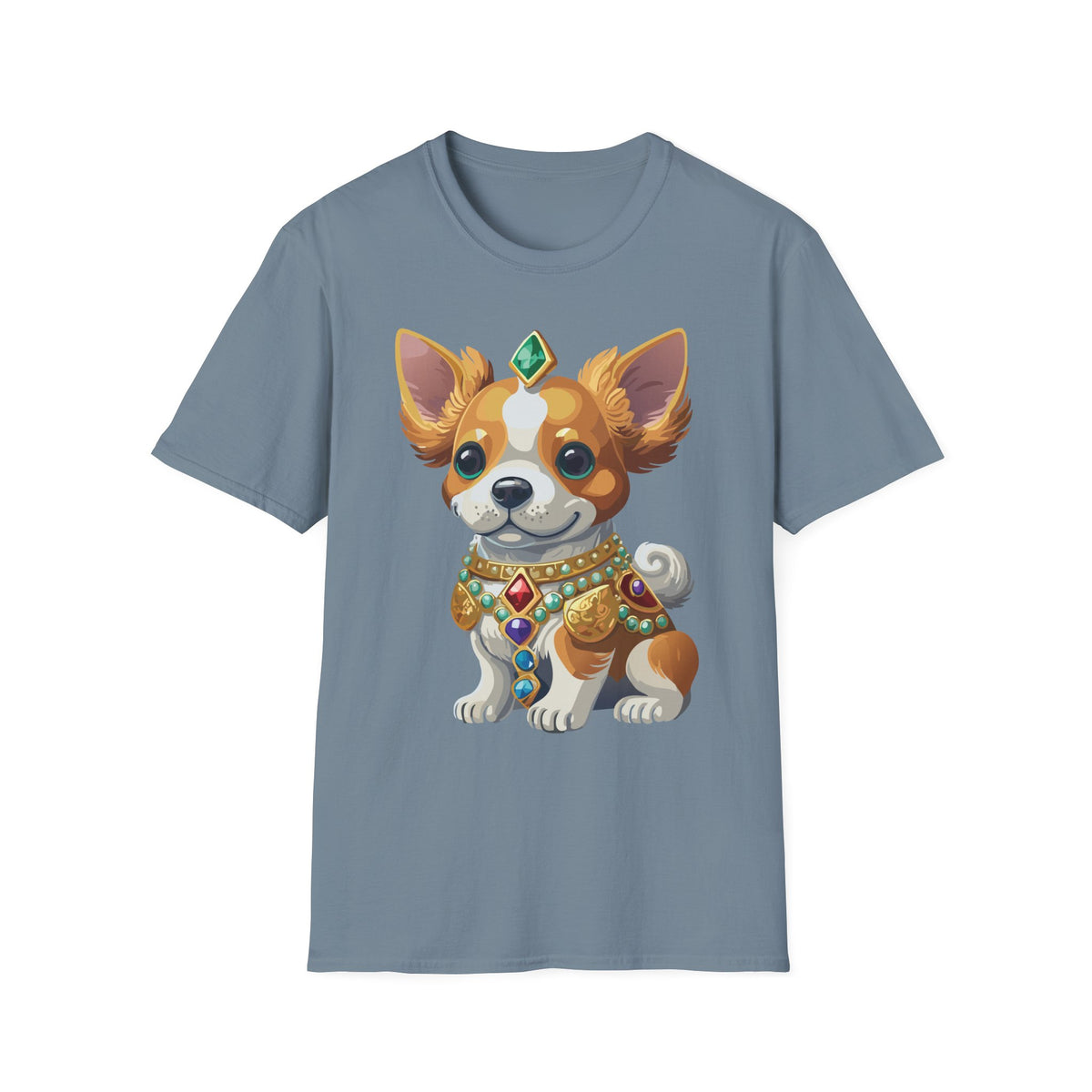 Corgi Prince T-Shirt — Cute Royal Dog Graphic Design Unisex 100 Cotton Gildan T-Shirt