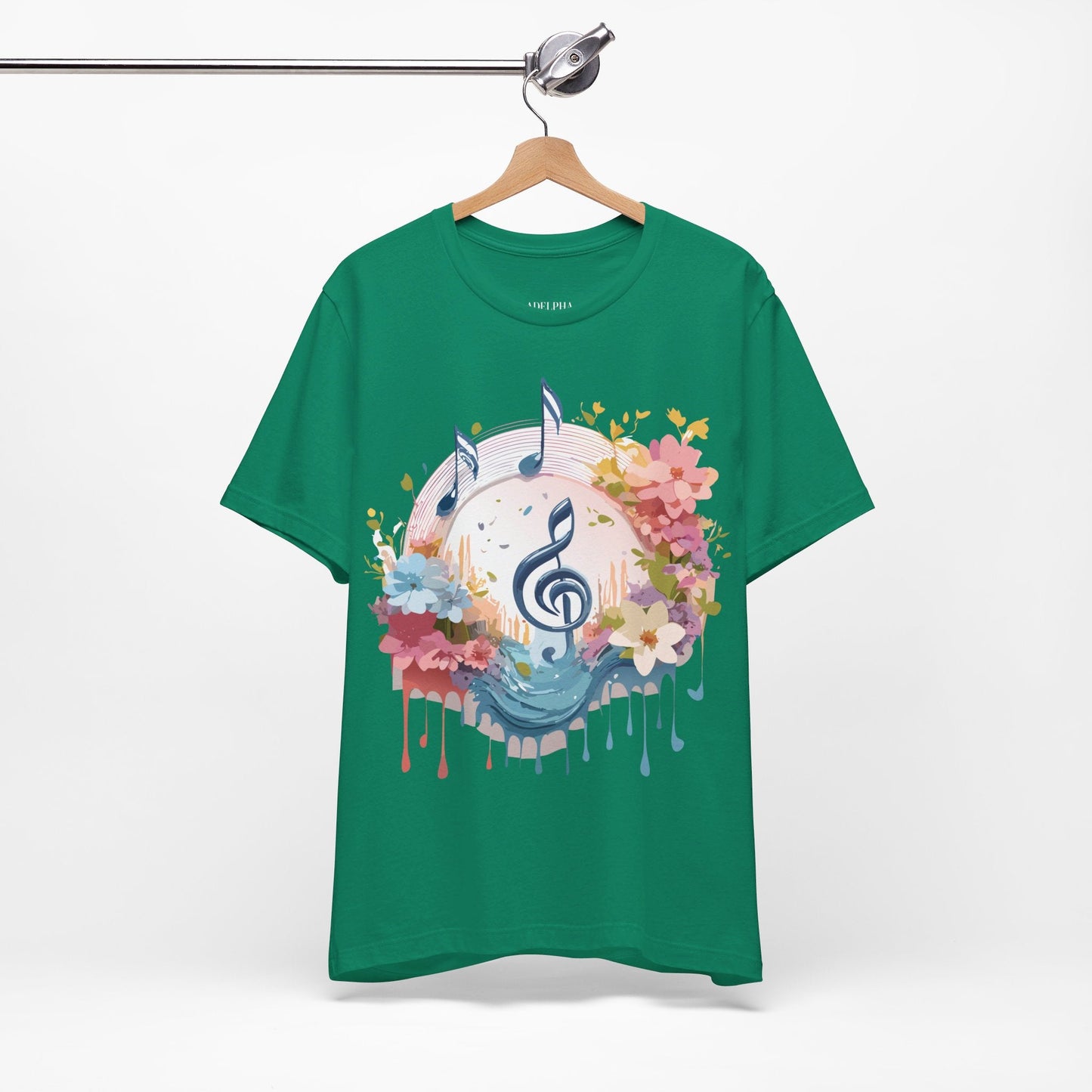Adelpha Graphic Music T Shirt Unisex Jersey Short Sleeve Tee With Vintage Artwork