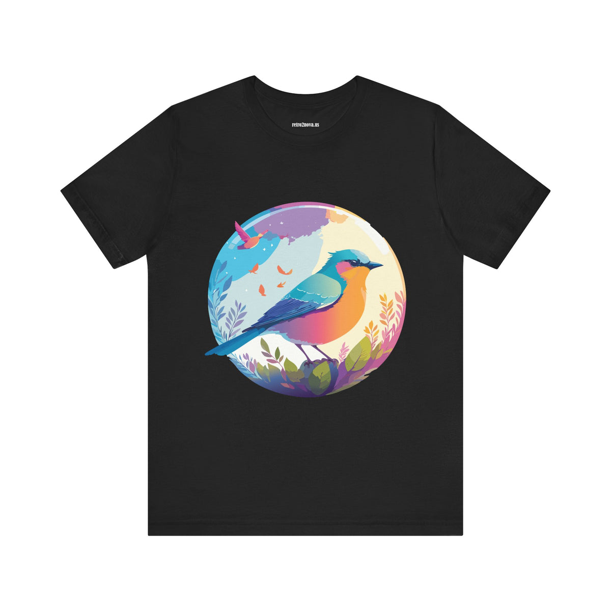Bird Graphic Unisex Cotton Bella+Canvas Tee with Animal Design ab2