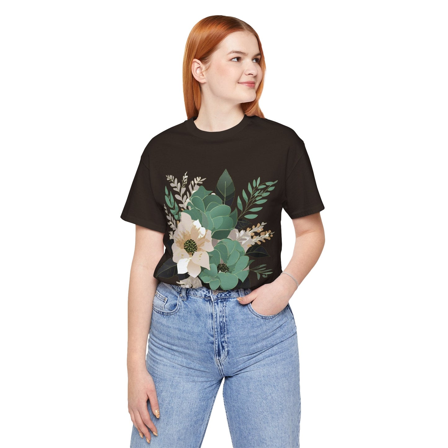 Flowers Shirt Floral Shirt Unisex Jersey Short Sleeve Tee From Flowers Collection Retro2Nova