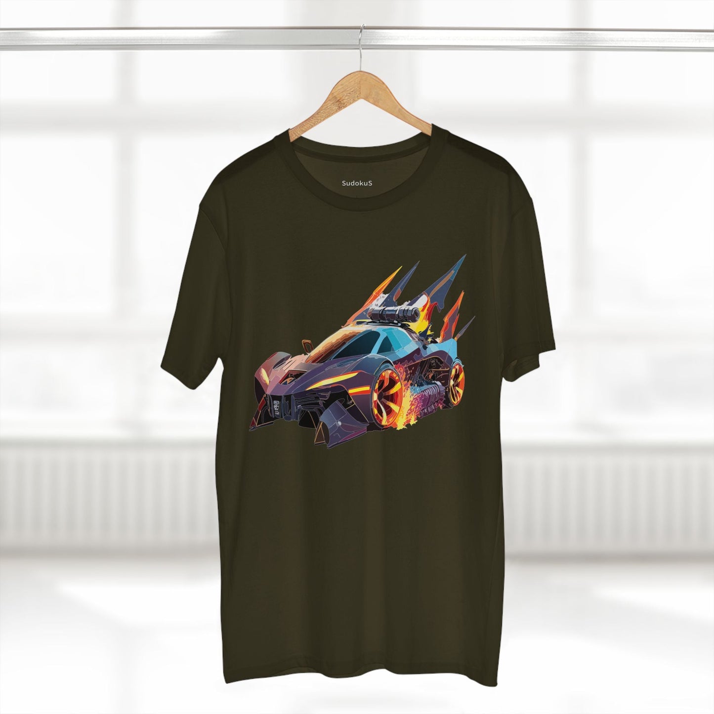 Car Graphic Unisex 100 Cotton Staple Tee 1
