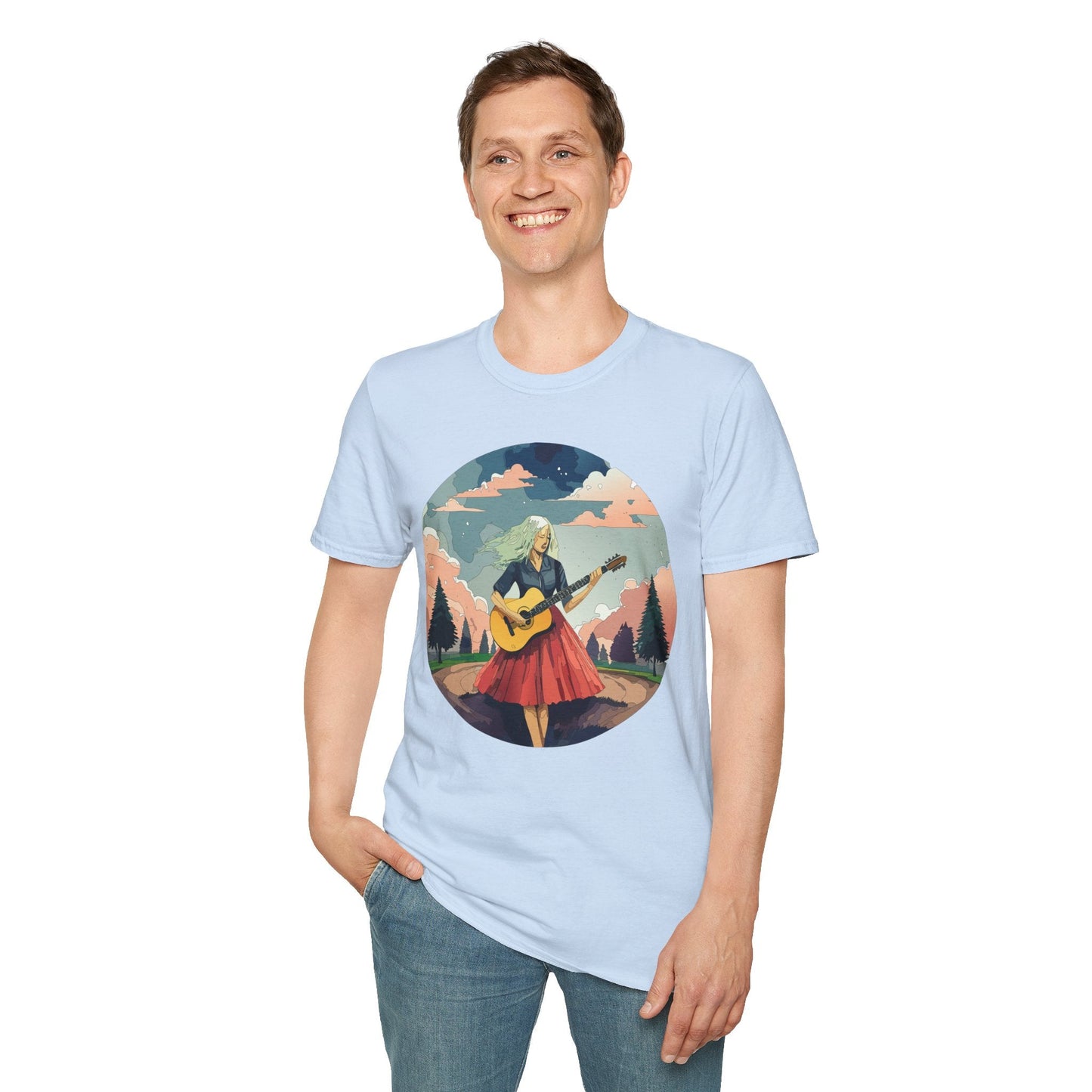 Womens Graphic T Shirt Art Design Ladies Tee Softstyle Gildan 64000 100 Percent Cotton