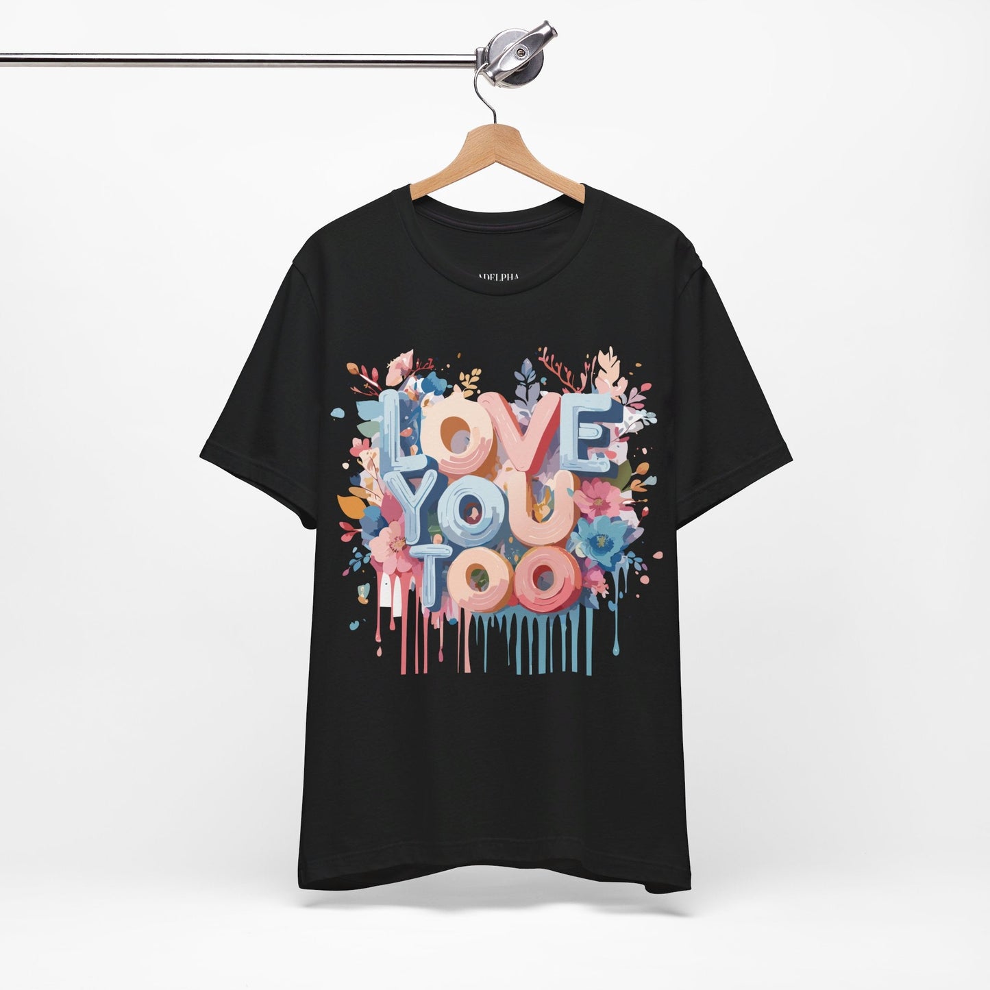 Valentine Graphic Tee Unisex Short Sleeve Art Design By Adelpha Vintage Inspired Tee