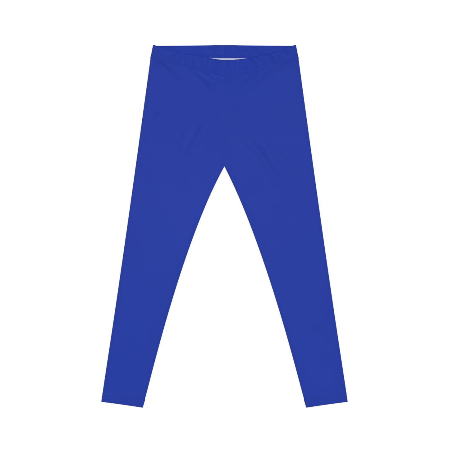 Egyptian Blue Color Women's Poly-Span Casual Leggings XS-2XL