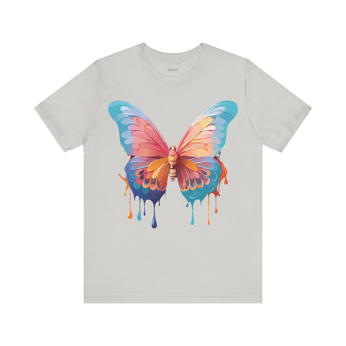 Butterfly Graphic Unisex Cotton Bella+Canvas Tee with Art Design n11