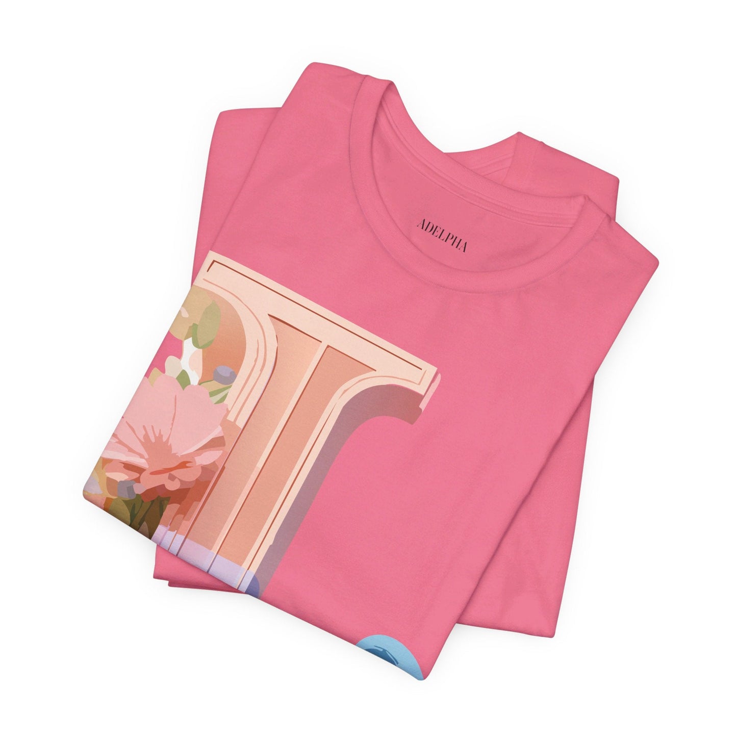 Letter L Shirt Unisex Graphic Tee Vintage Inspired Artwork By Adelpha For Everyday Style