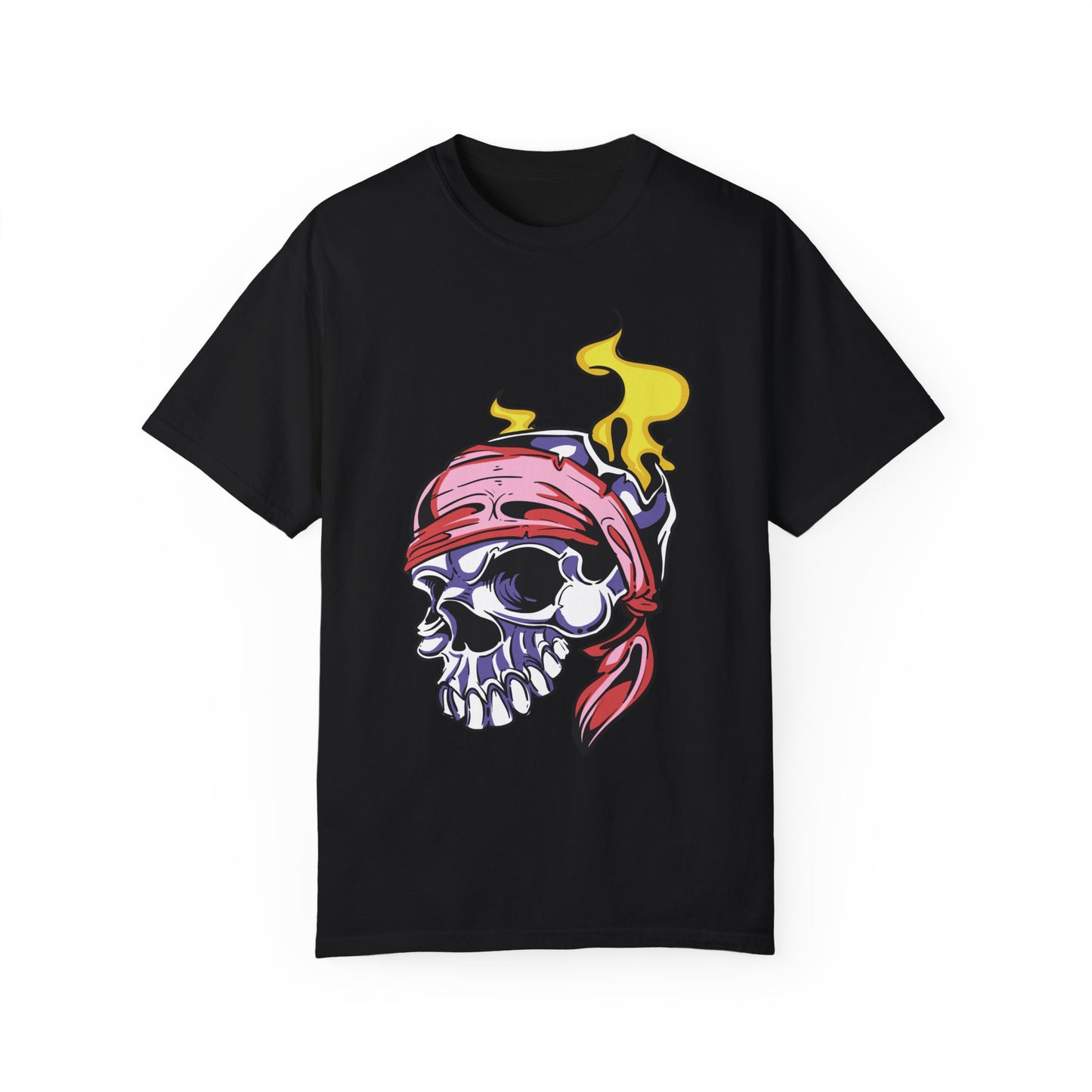 Unisex Cotton Tee Shirt with Skull