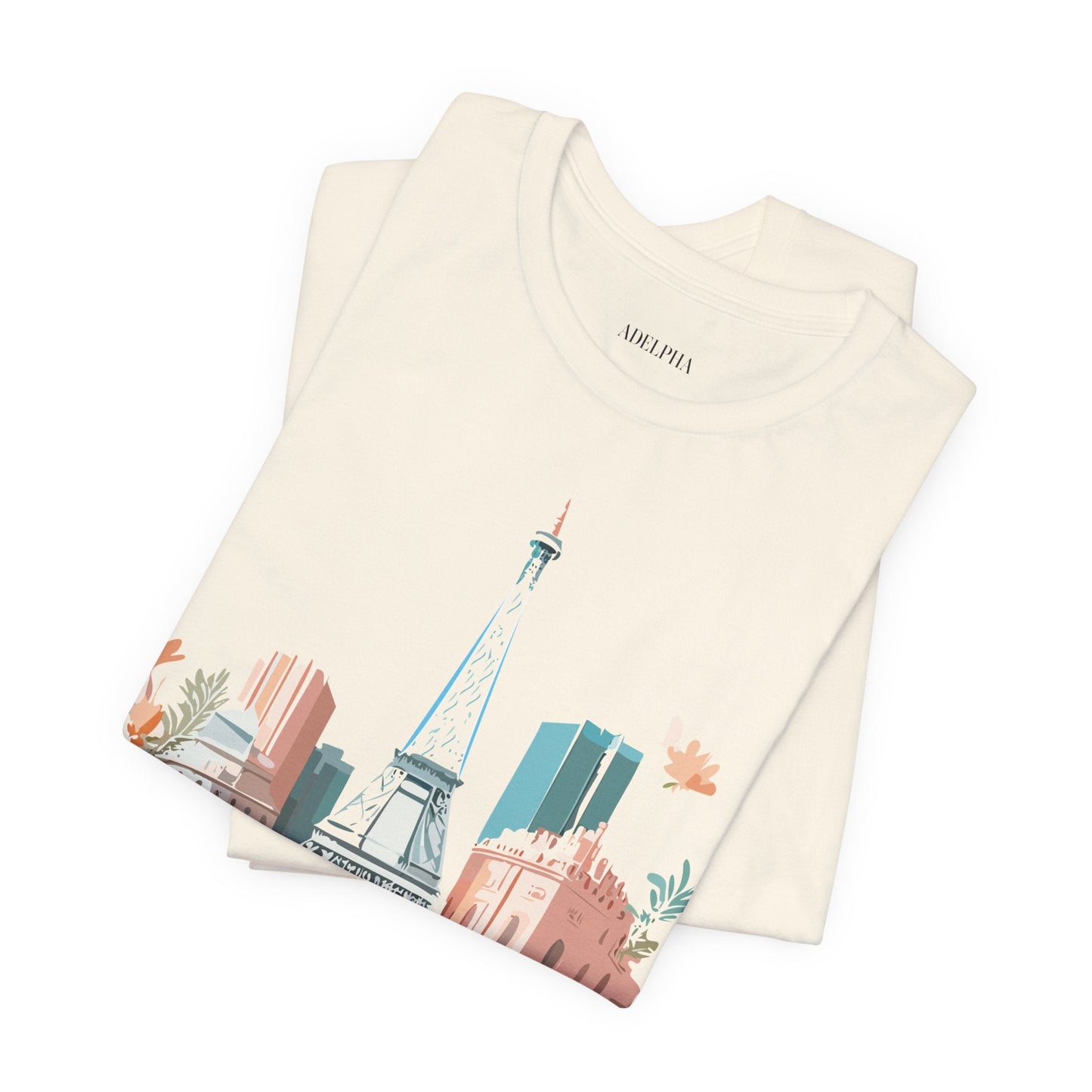 Paris Vintage Inspired Graphic Tee Unisex Short Sleeve Shirt Adelpha Artwork Studio