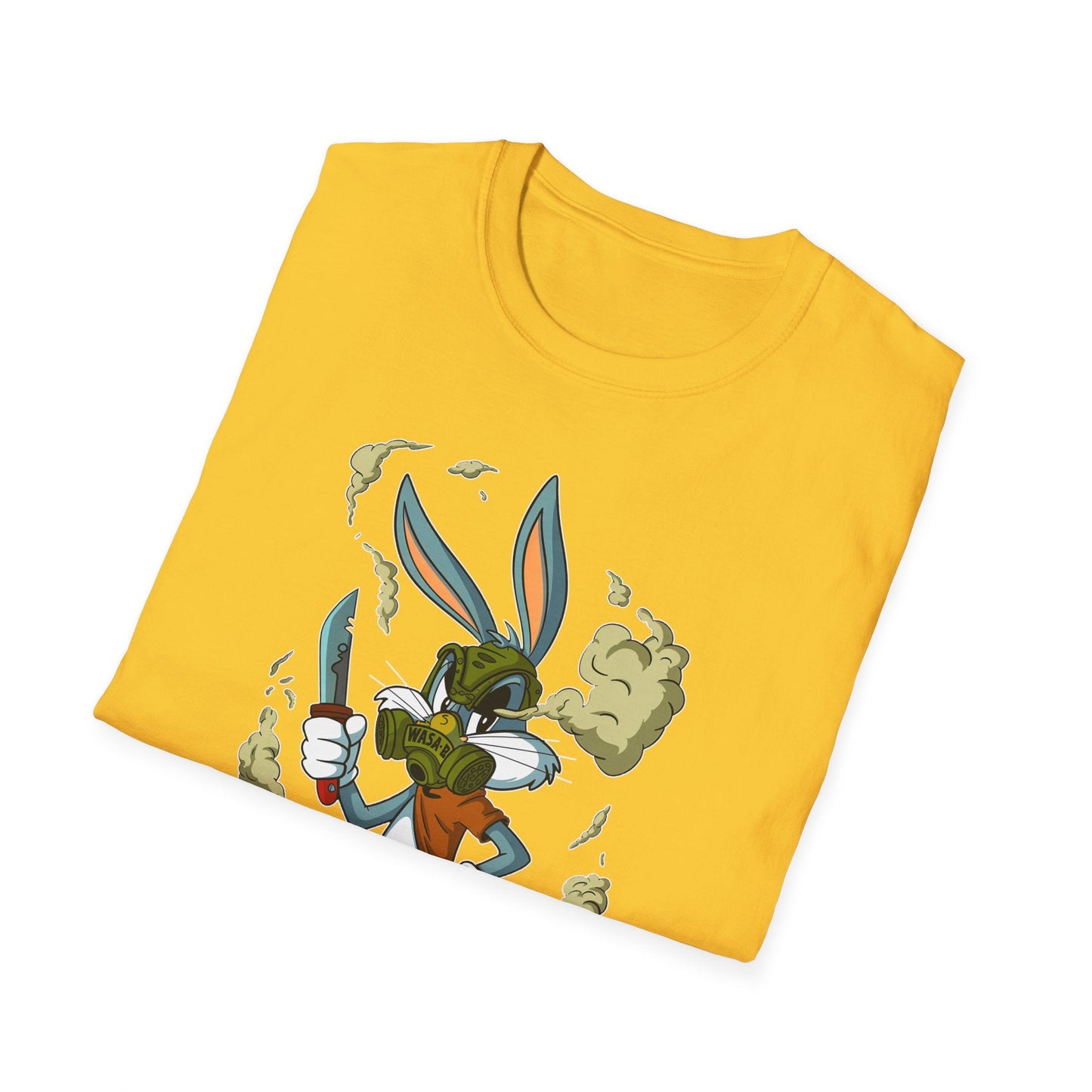 Bugs Bunny T Shirt Unisex Cartoon Graphic Tee Softstyle Gildan 64000 Short Sleeve